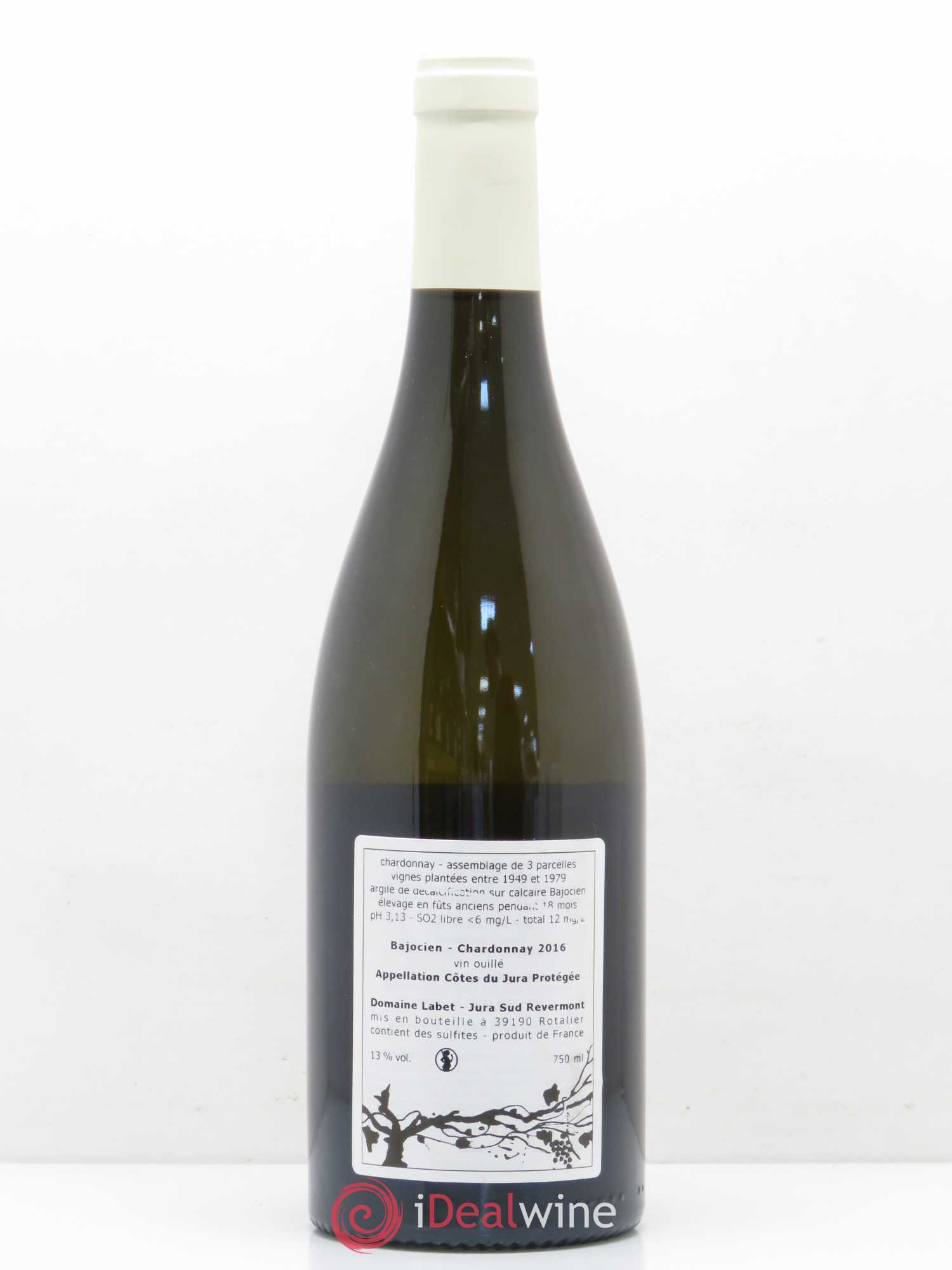 Côtes du Jura Chardonnay Bajocien Domaine Labet 2016 - Posten von 1 Flasche - 1