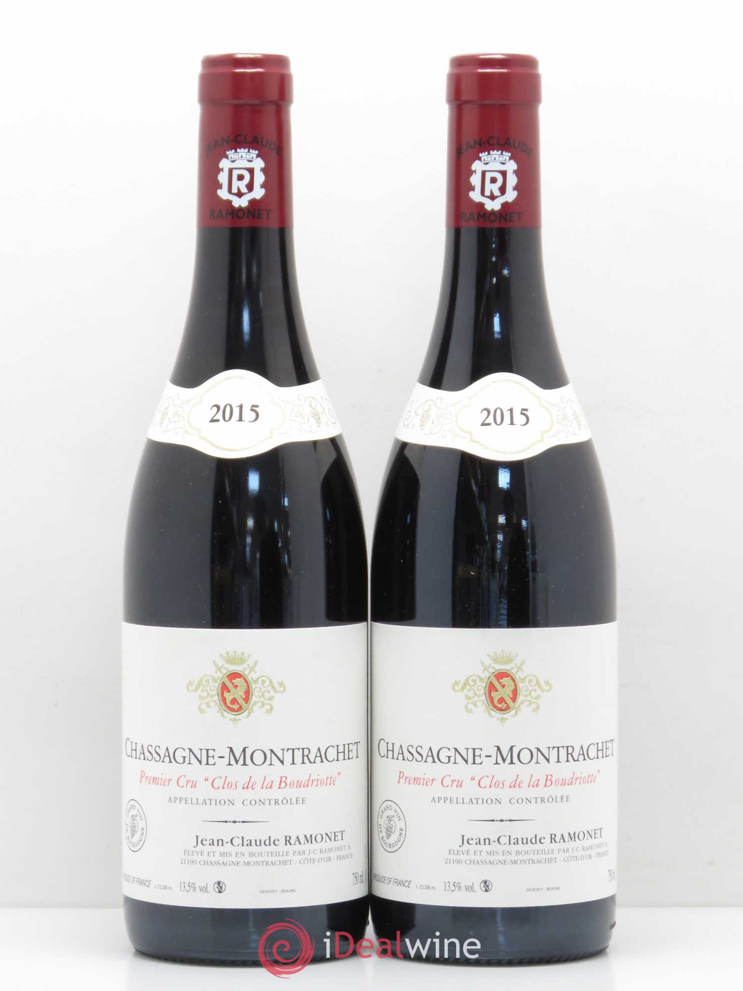 Chassagne-Montrachet 1er Cru Clos de la Boudriotte Ramonet (Domaine) 2015 - Lot de 2 bouteilles - 0