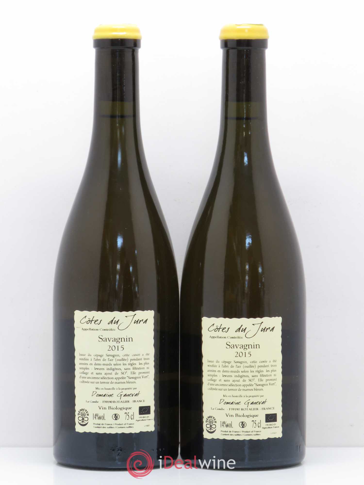 Côtes du Jura Les Chalasses Marnes Bleues Jean-François Ganevat (Domaine) 2015 - Lot de 2 bouteilles - 1