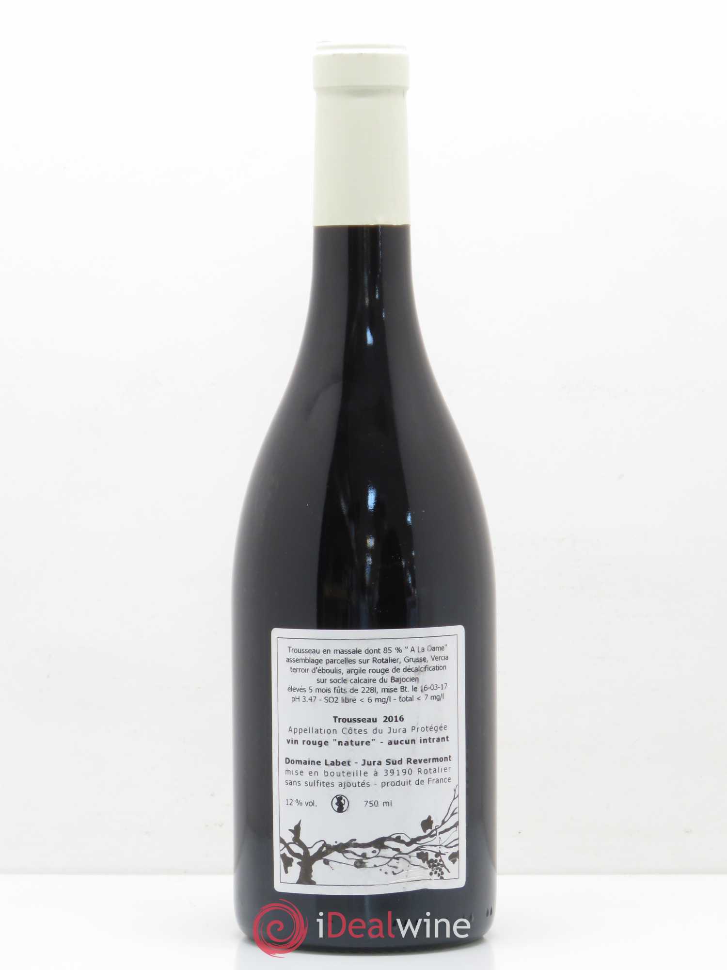 Côtes du Jura Trousseau Domaine Labet 2016 - Lotto di 1 bottiglia - 1