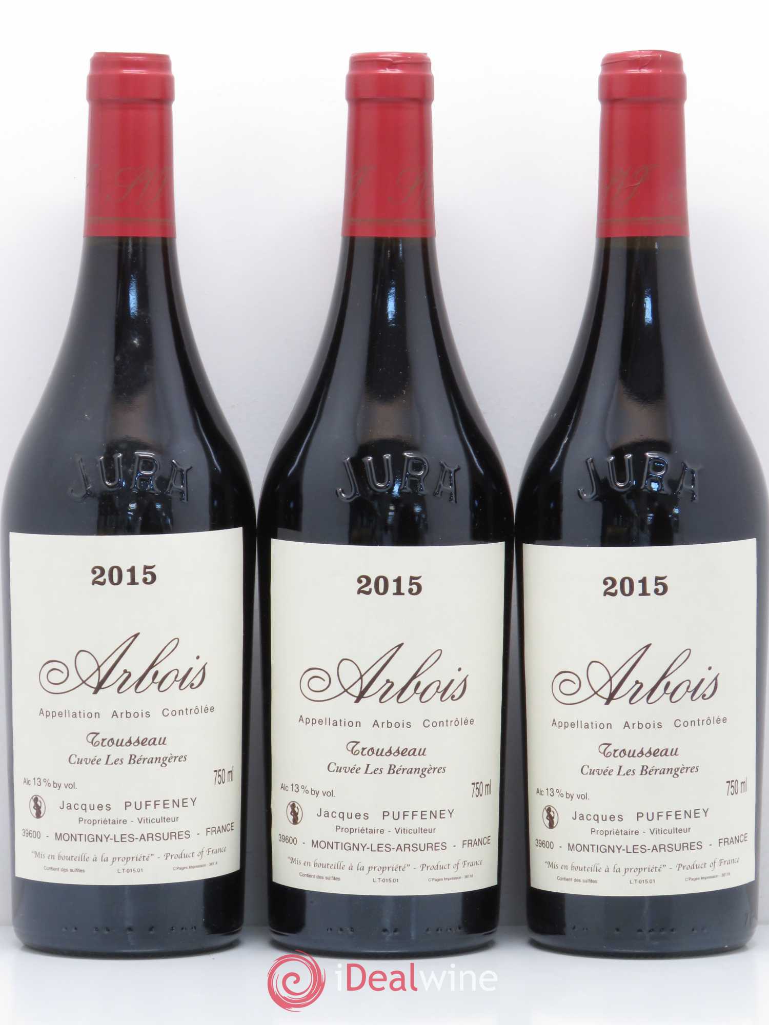 Arbois Trousseau Cuvée Les Bérangère Puffeney 2015 - Posten von 3 Flaschen - 0