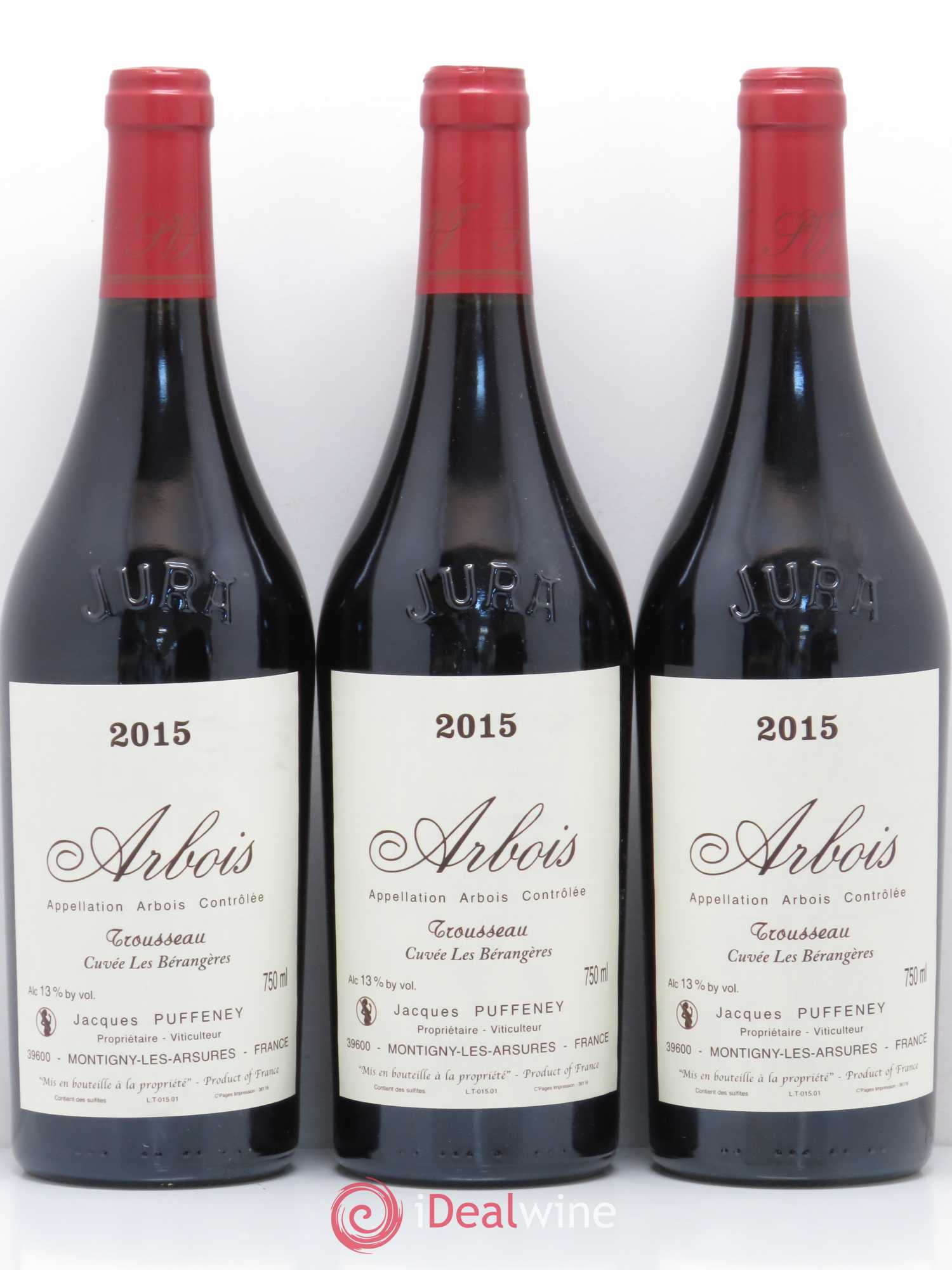 Arbois Trousseau Cuvée Les Bérangère Puffeney 2015 - Posten von 3 Flaschen - 0