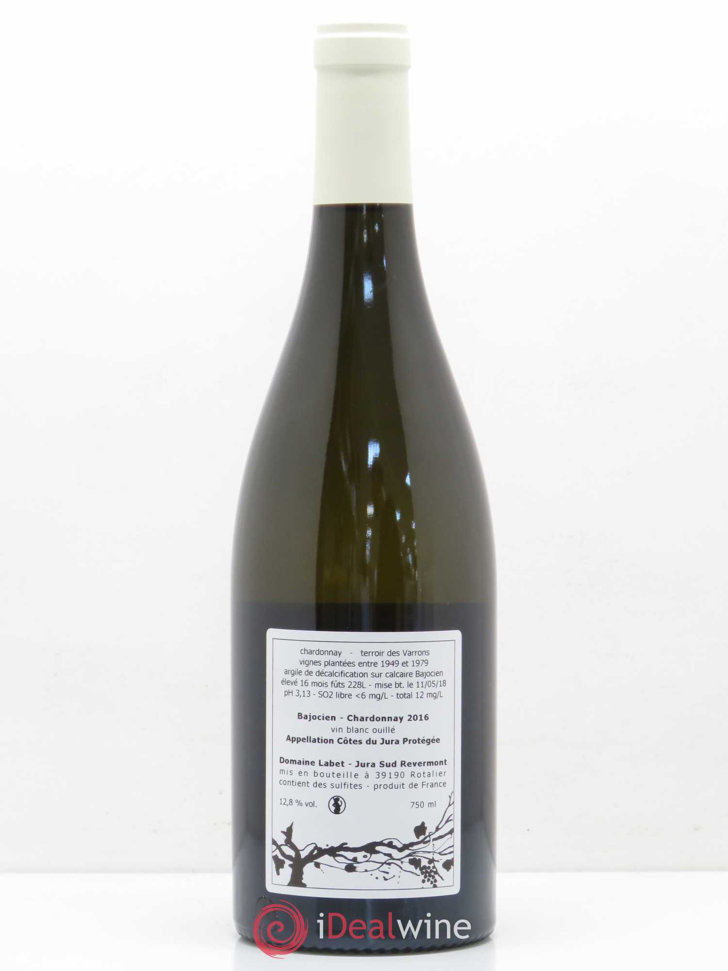 Côtes du Jura Chardonnay Bajocien Domaine Labet 2016 - Posten von 1 Flasche - 1