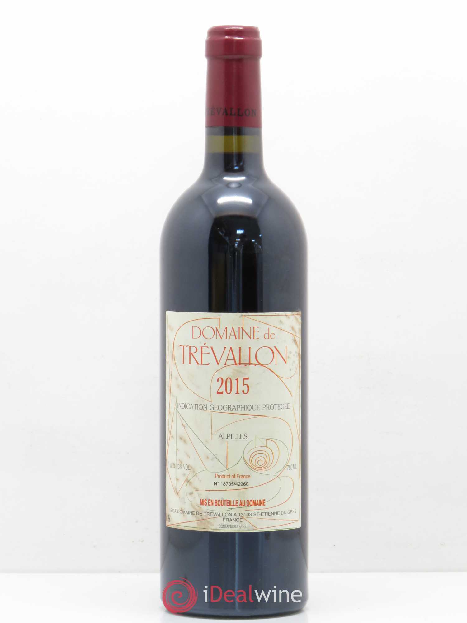 Alpilles Trévallon (Domaine de) Eloi Dürrbach 2015 - Lot de 1 bouteille - 0