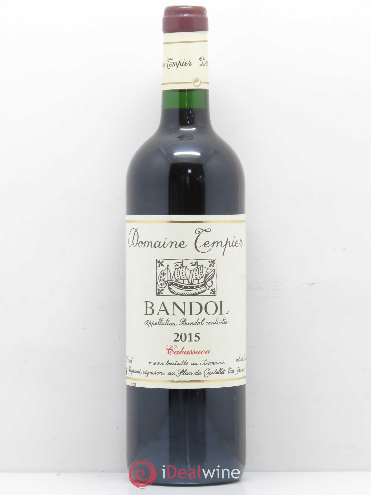 Bandol Domaine Tempier Cuvée Cabassaou Famille Peyraud 2015 - Lot de 1 bouteille - 0