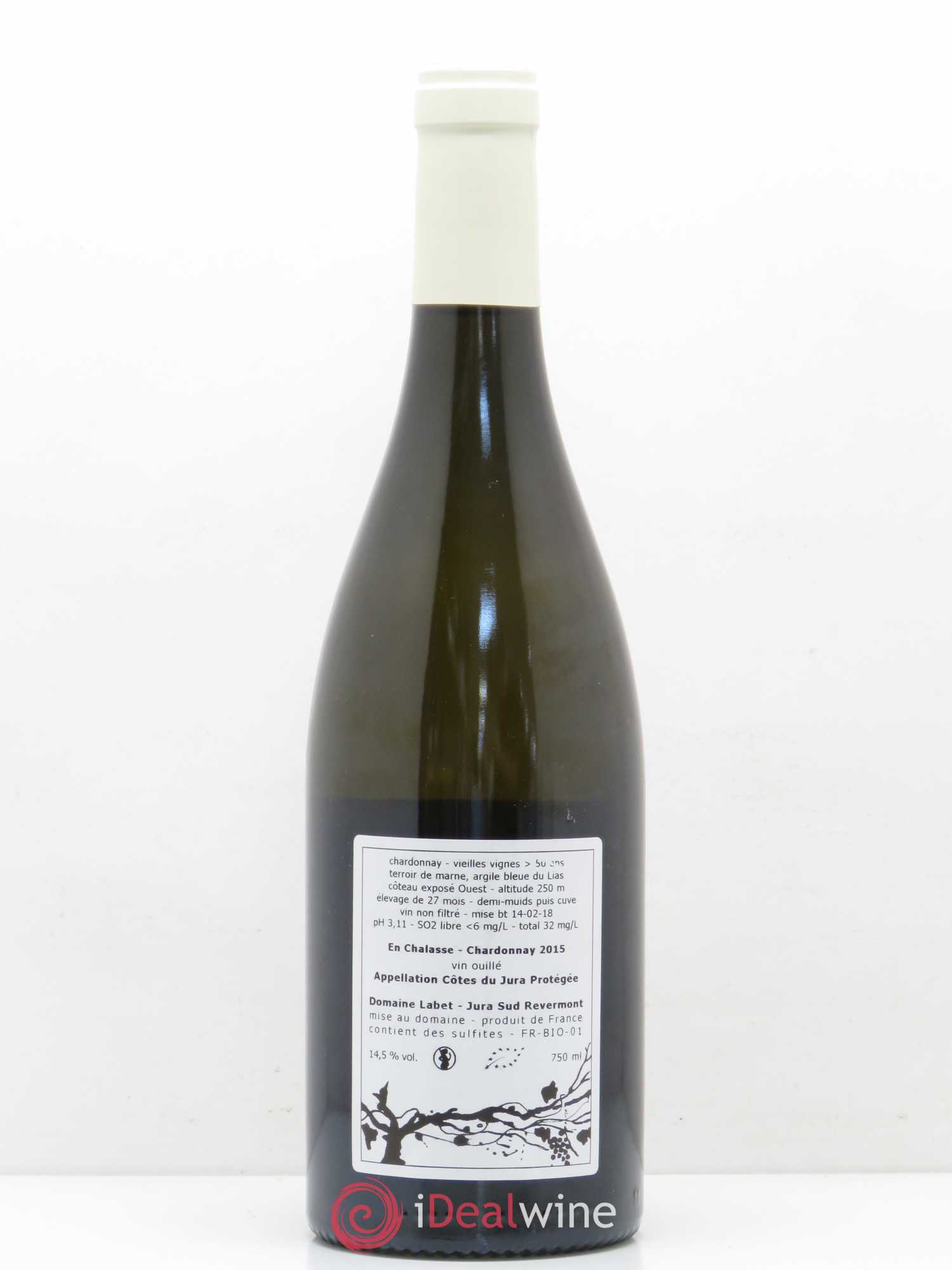 Côtes du Jura Chardonnay En Chalasse Domaine Labet 2015 - Posten von 1 Flasche - 1