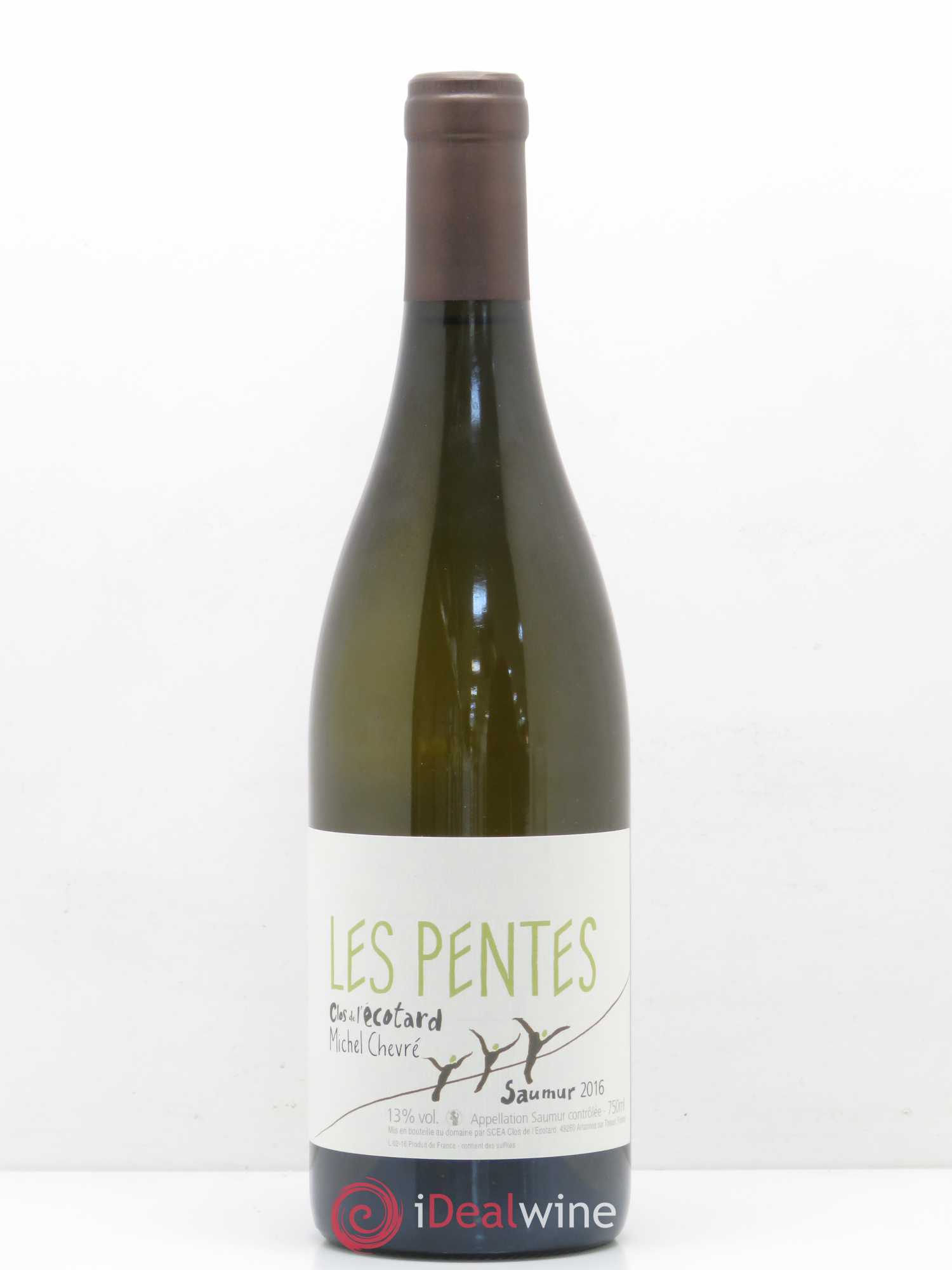 Saumur Les Pentes Clos de l'Ecotard Michel Chevré (sans prix de réserve) 2016 - Posten von 1 Flasche - 0