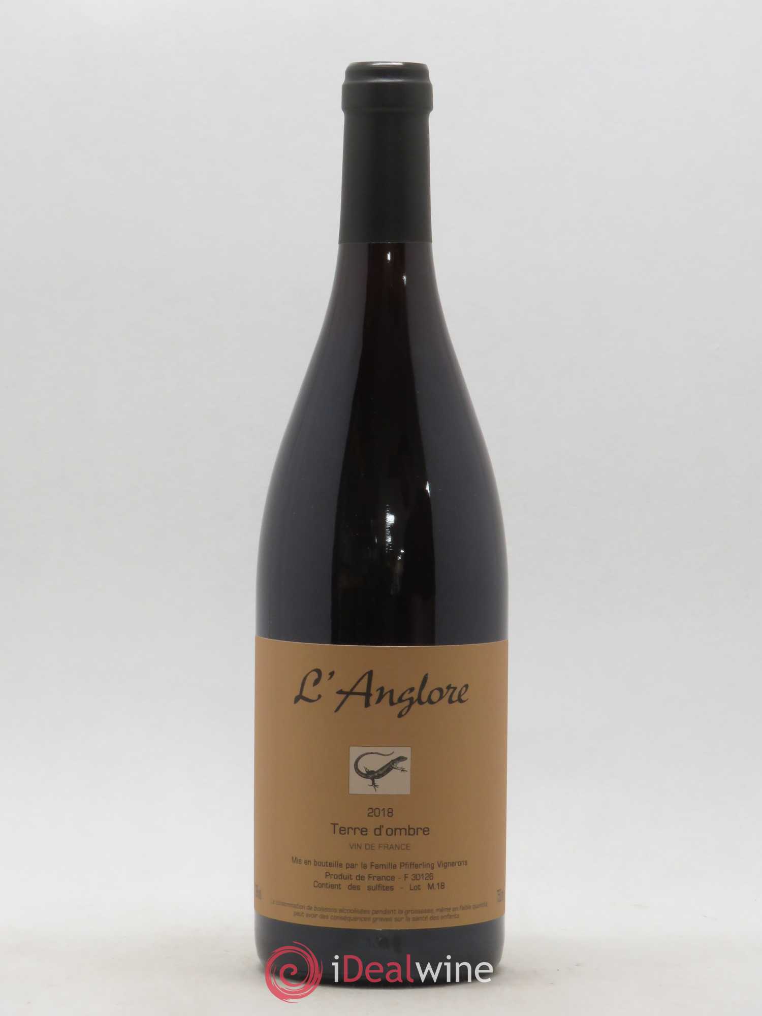 Vin de France Terre d'Ombre L'Anglore 2018 - Lot de 1 bouteille - 0