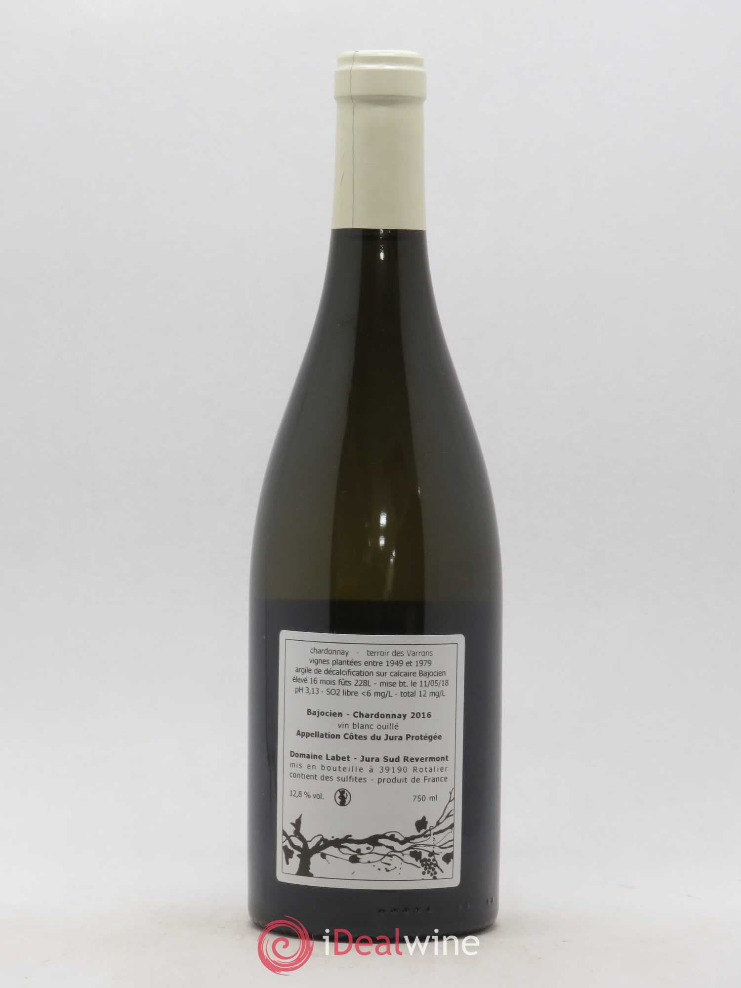 Côtes du Jura Chardonnay Bajocien Romain - Julien - Charline Labet 2016 - Lot de 1 bouteille - 1