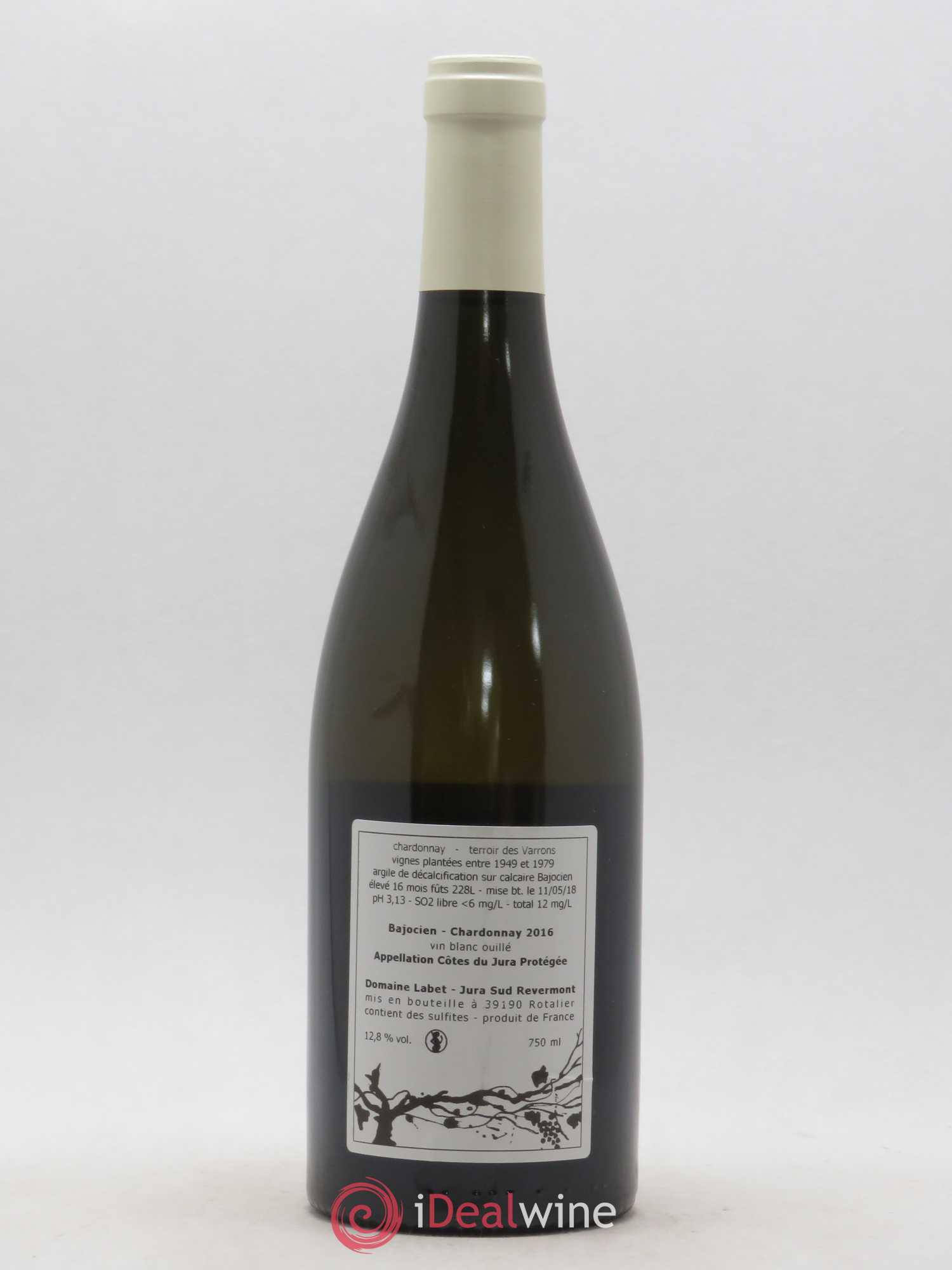 Côtes du Jura Chardonnay Bajocien Romain - Julien - Charline Labet 2016 - Lot de 1 bouteille - 1