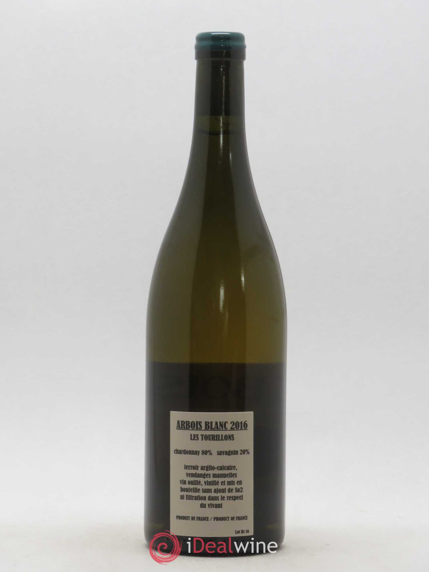 Arbois Chardonnay Savagnin Les Tourillons Adeline Houillon & Renaud Bruyère 2016 - Lot de 1 bouteille - 1