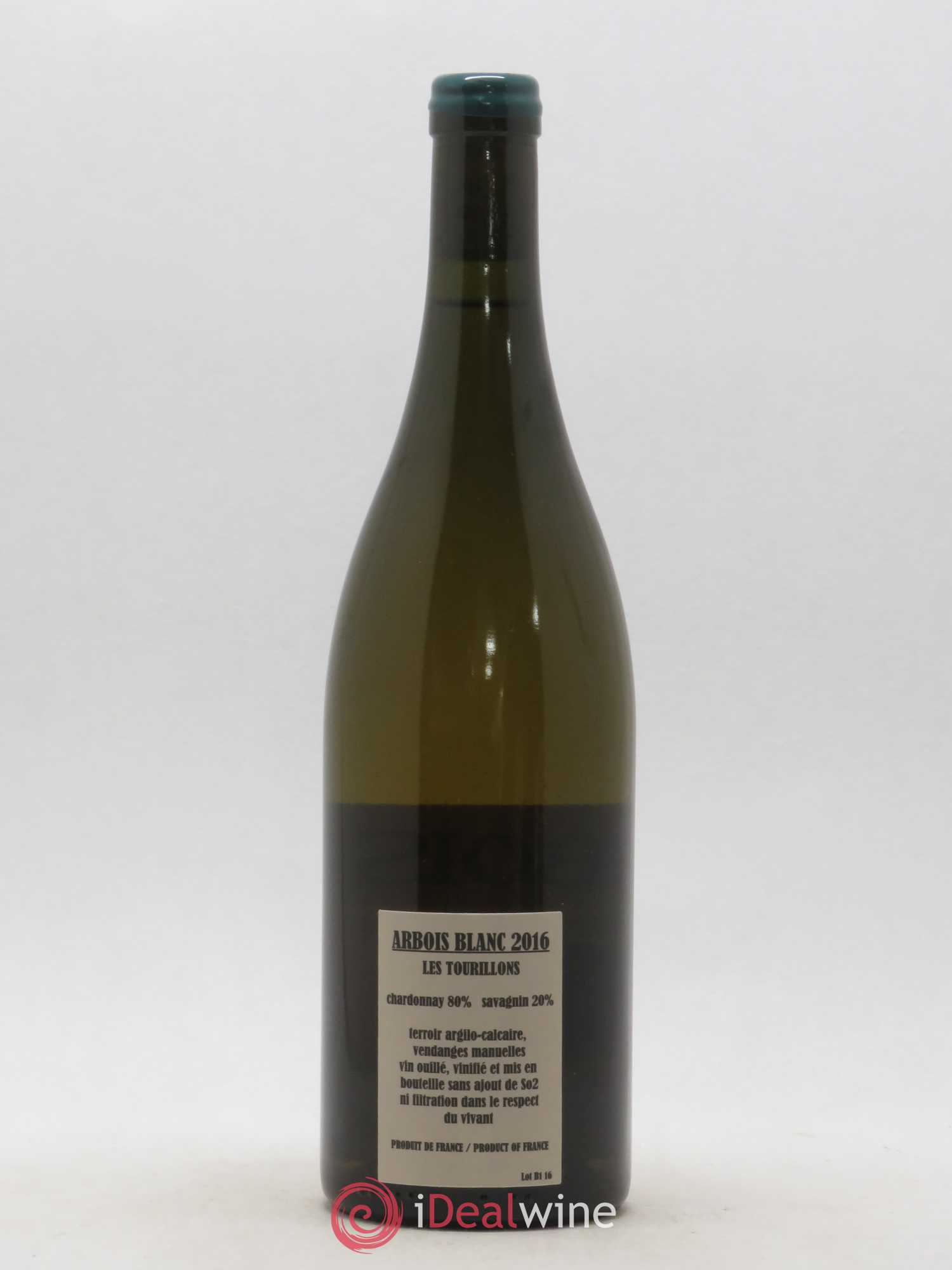 Arbois Chardonnay Savagnin Les Tourillons Adeline Houillon & Renaud Bruyère 2016 - Lot de 1 bouteille - 1