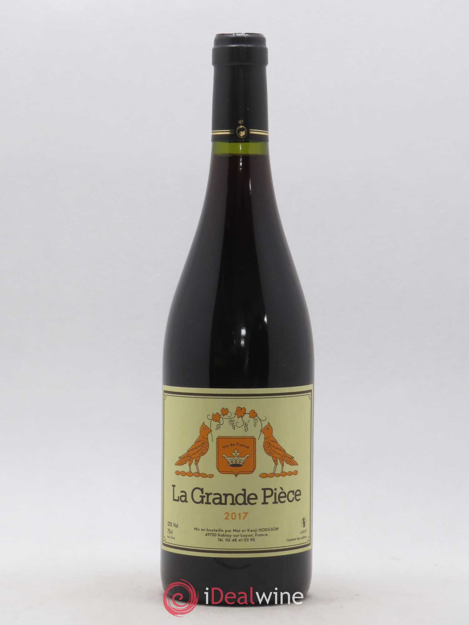 Vin de France La Grande Pièce Mai et Kenji Hodgson (sans prix de réserve) 2017 - Posten von 1 Flasche - 0