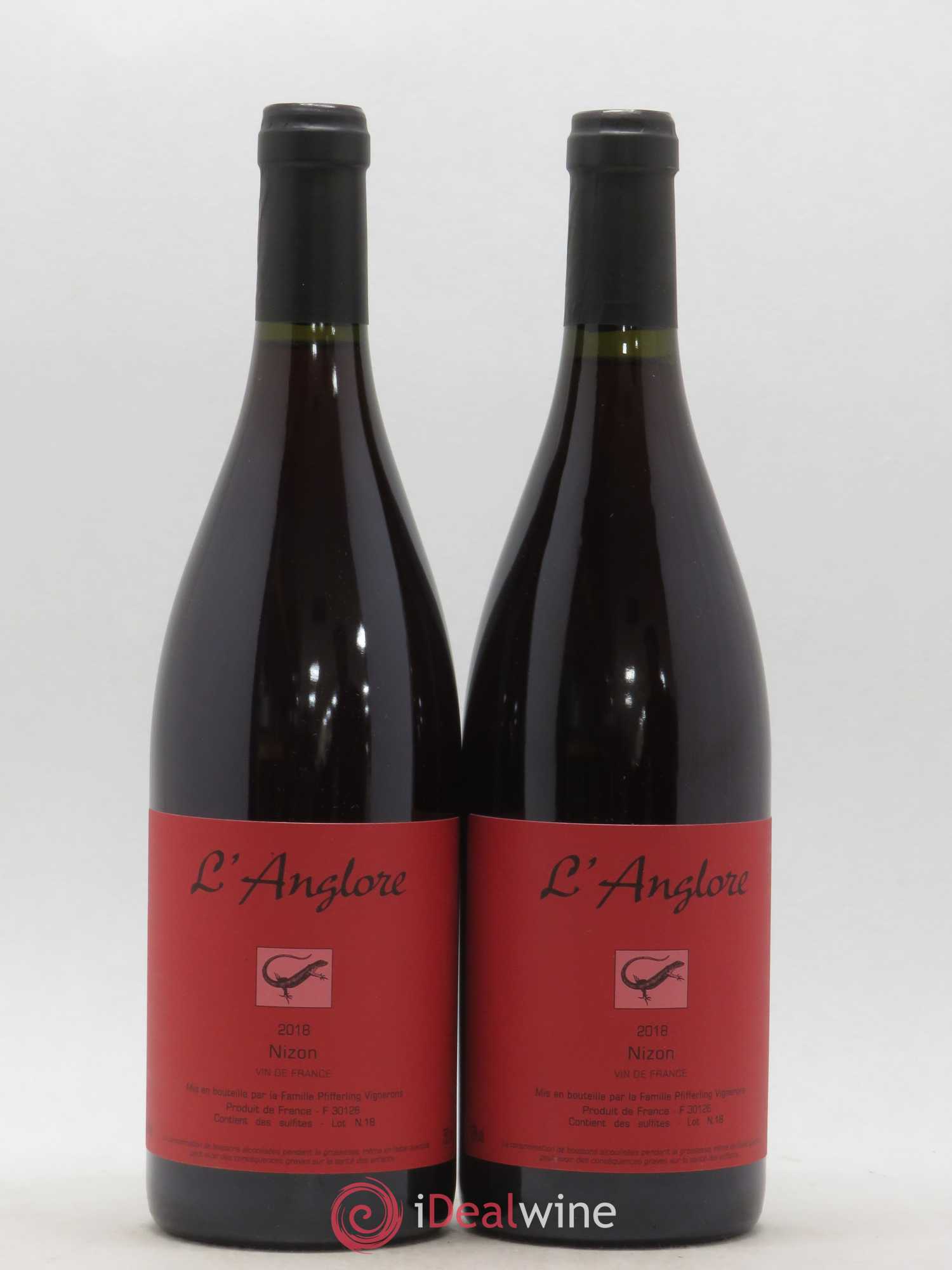 Vin de France Nizon L'Anglore 2018 - Lot de 2 bouteilles - 0