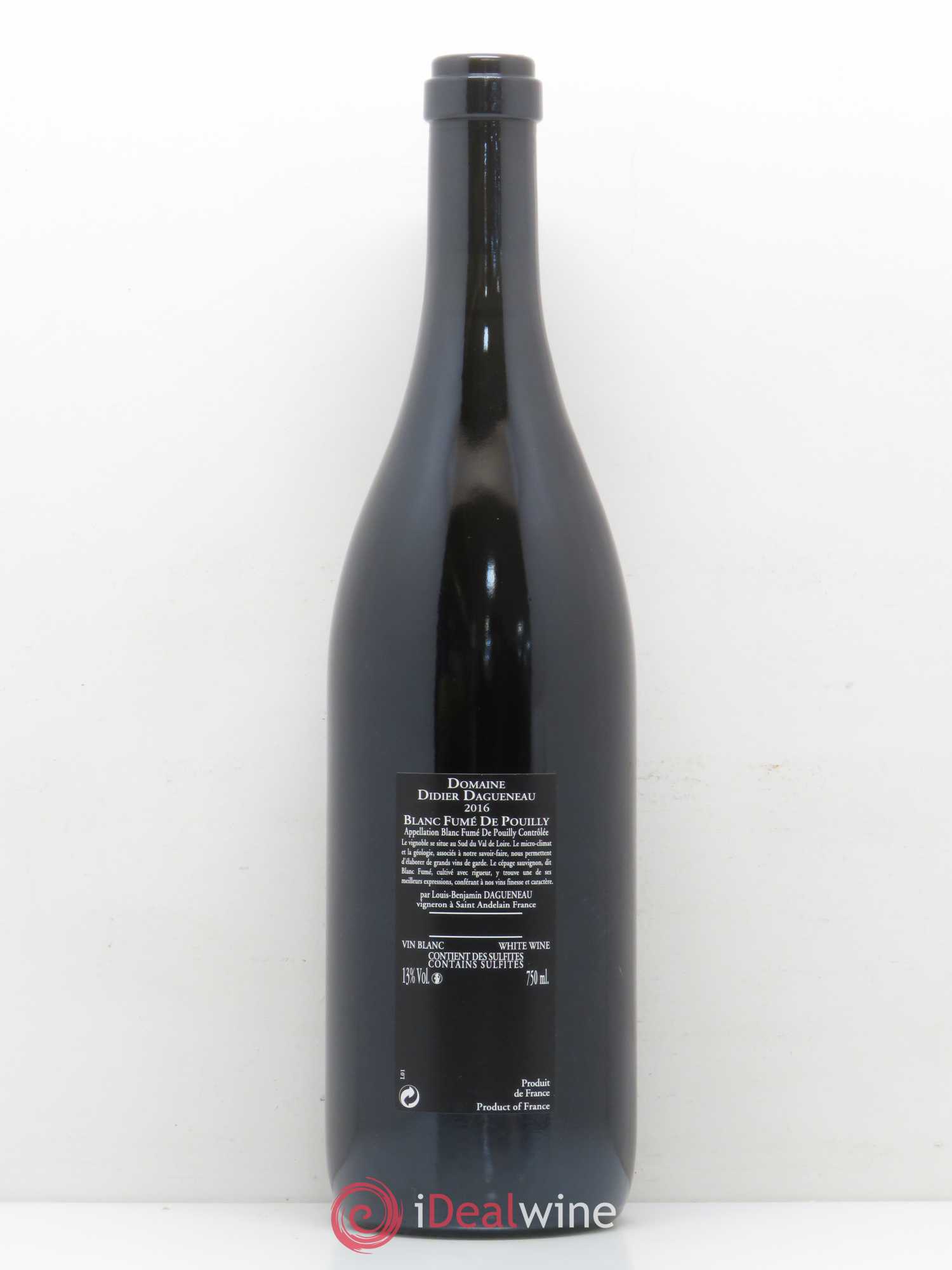Vin de France (anciennement Pouilly-Fumé) Silex Dagueneau (Domaine Didier - Louis-Benjamin) 2016 - Lot de 1 bouteille - 1
