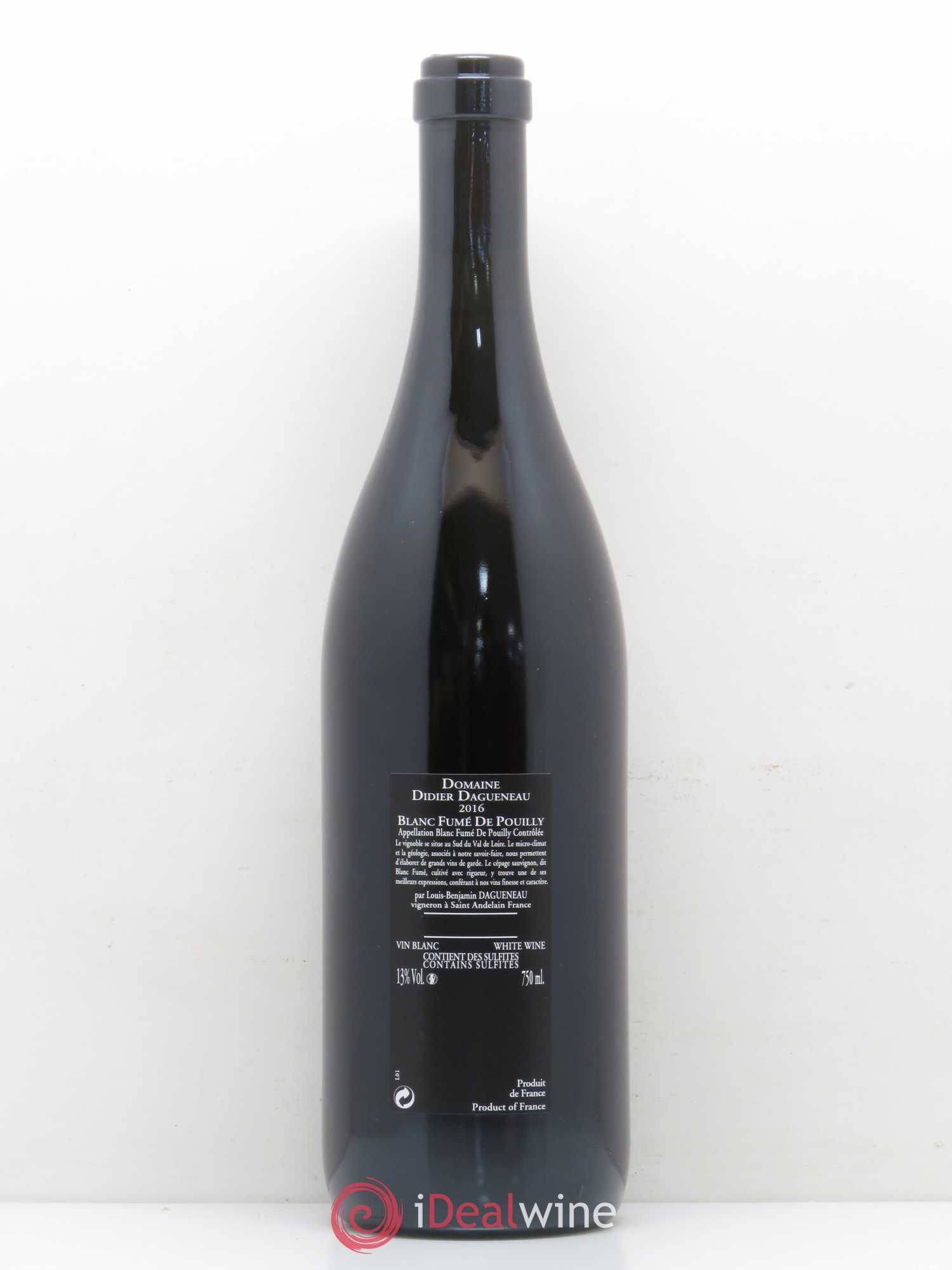 Vin de France (anciennement Pouilly-Fumé) Silex Dagueneau (Domaine Didier - Louis-Benjamin) 2016 - Lot de 1 bouteille - 1