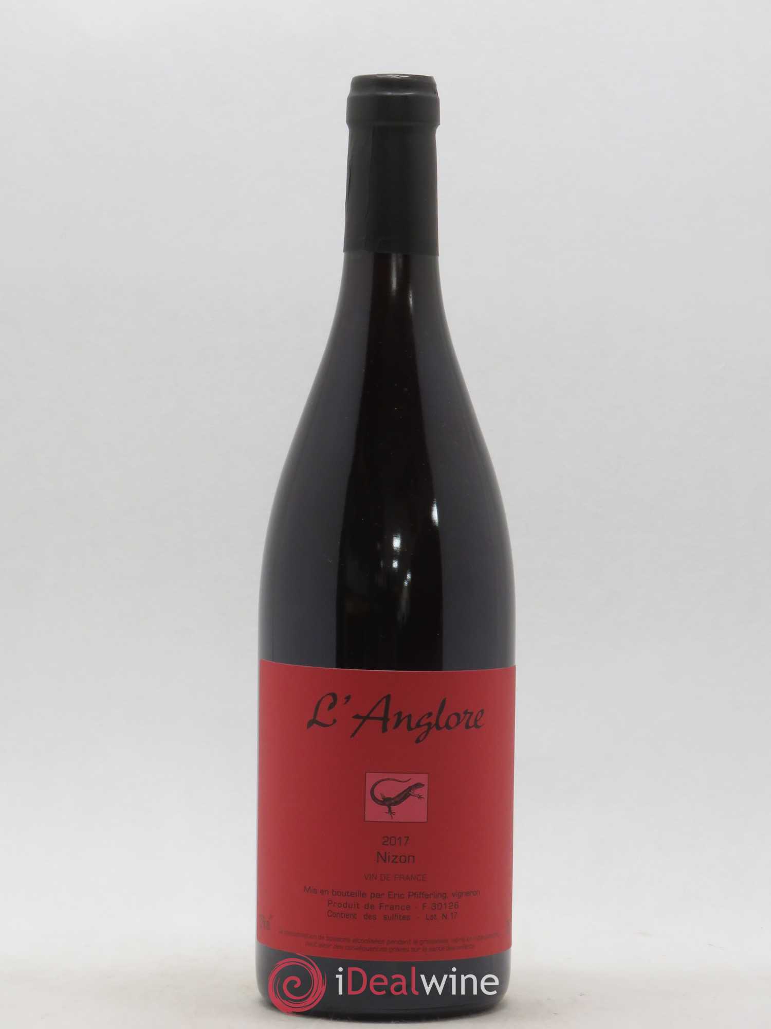 Vin de France Nizon L'Anglore 2017 - Lot de 1 bouteille - 0