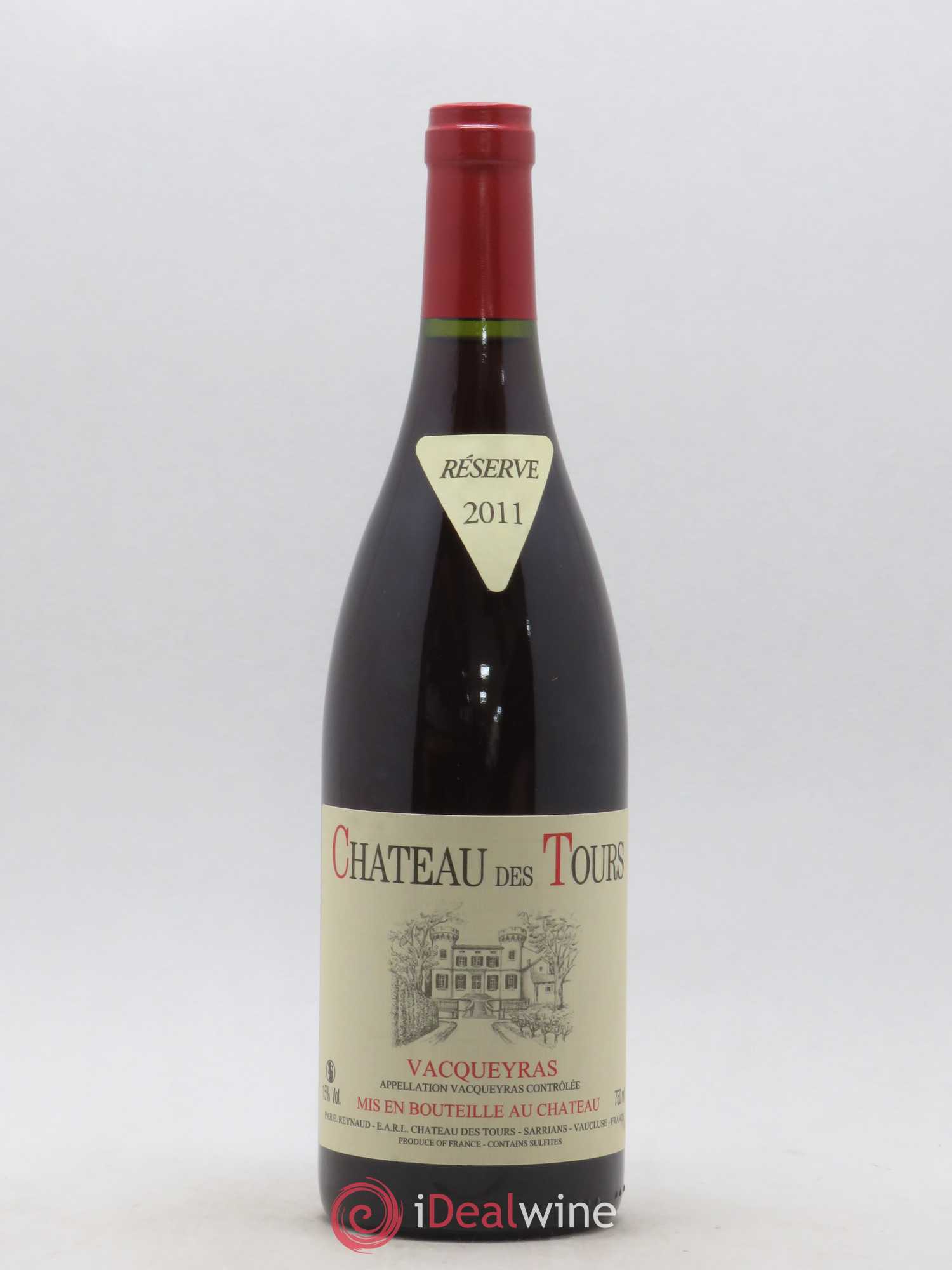Vacqueyras Château des Tours Emmanuel Reynaud 2011 - Lot de 1 bouteille - 0