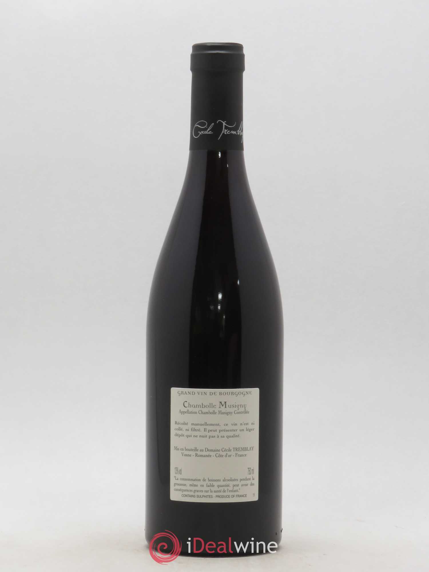 Chambolle-Musigny Les Cabottes Cécile Tremblay 2017 - Lot de 1 bouteille - 1