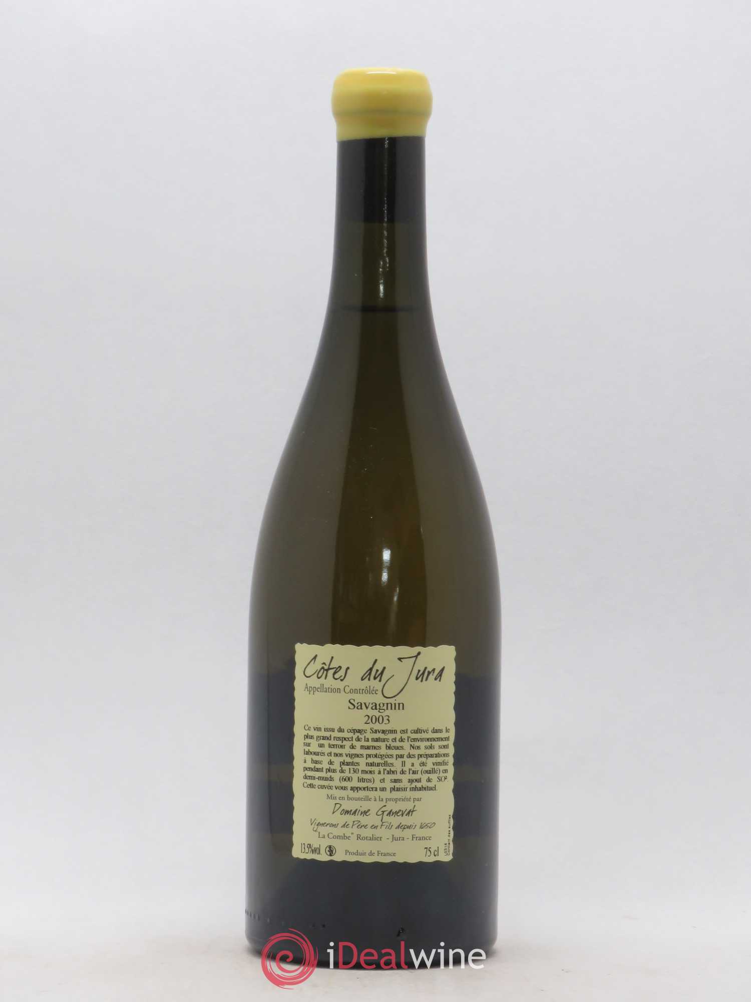 Côtes du Jura Les Vignes de mon Père Jean-François Ganevat (Domaine) 2003 - Lot de 1 bouteille - 1