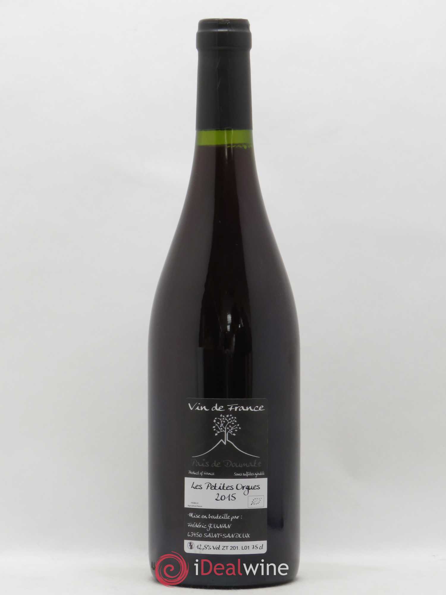 Vin de France Les Petites Orgues Vignoble de l'Arbre Blanc 2015 - Lot de 1 bouteille - 1