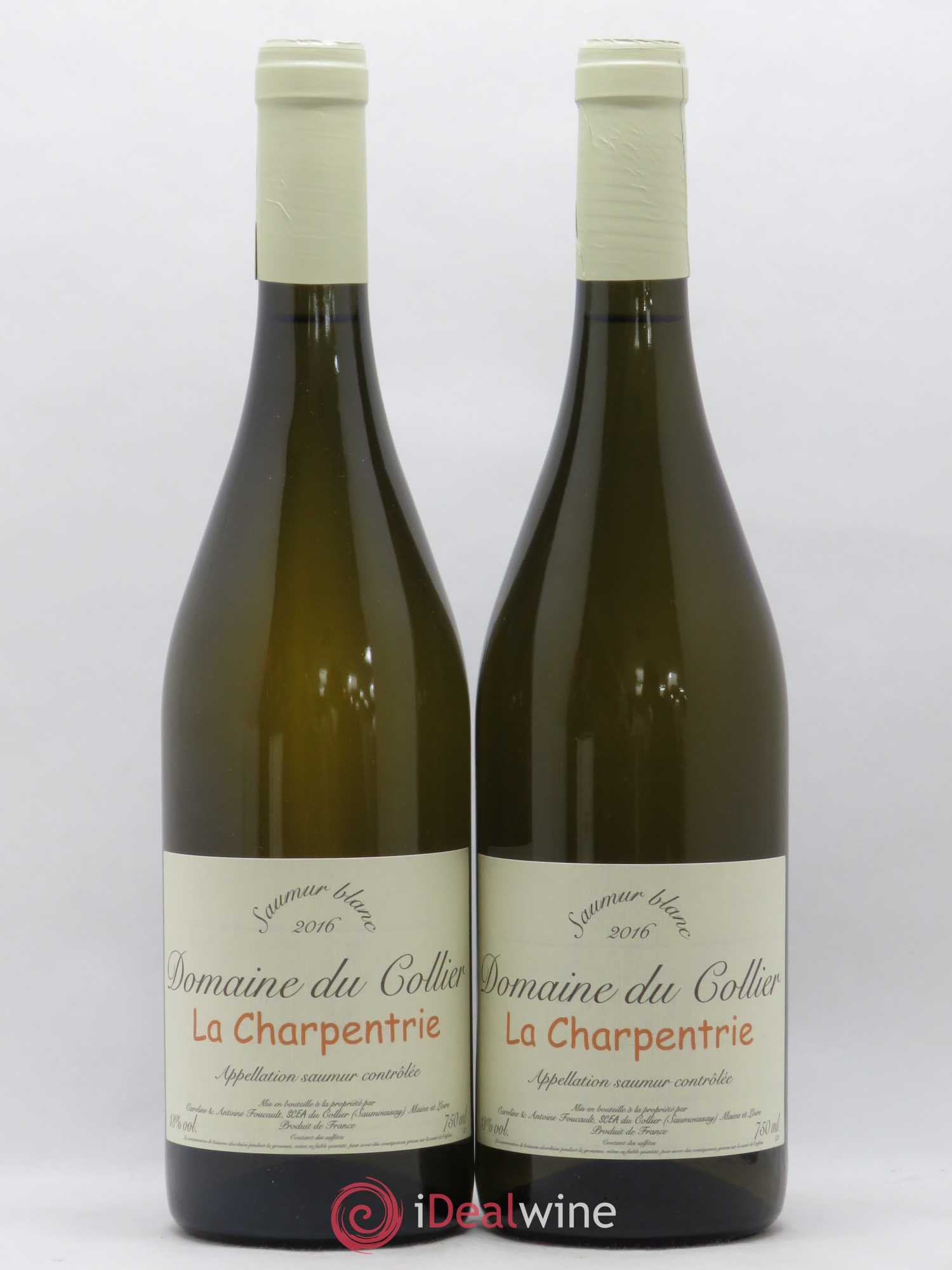 Saumur La Charpentrie Domaine du Collier 2016 - Lot de 2 bouteilles - 0