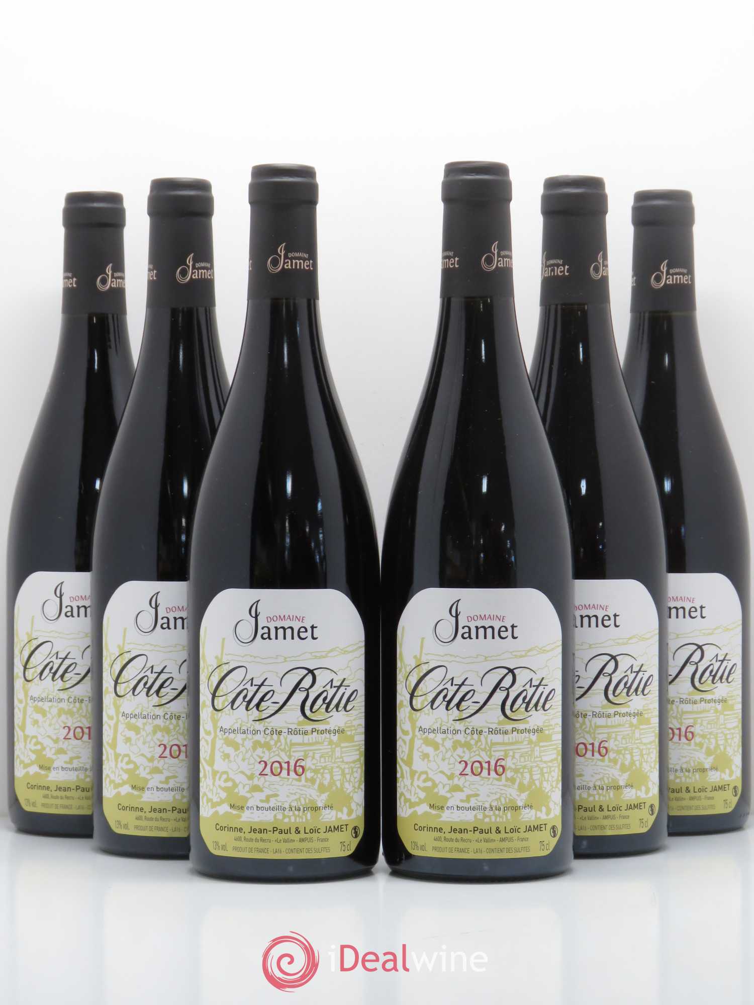 Côte-Rôtie Jamet (Domaine) 2016 - Lot de 6 bouteilles - 0