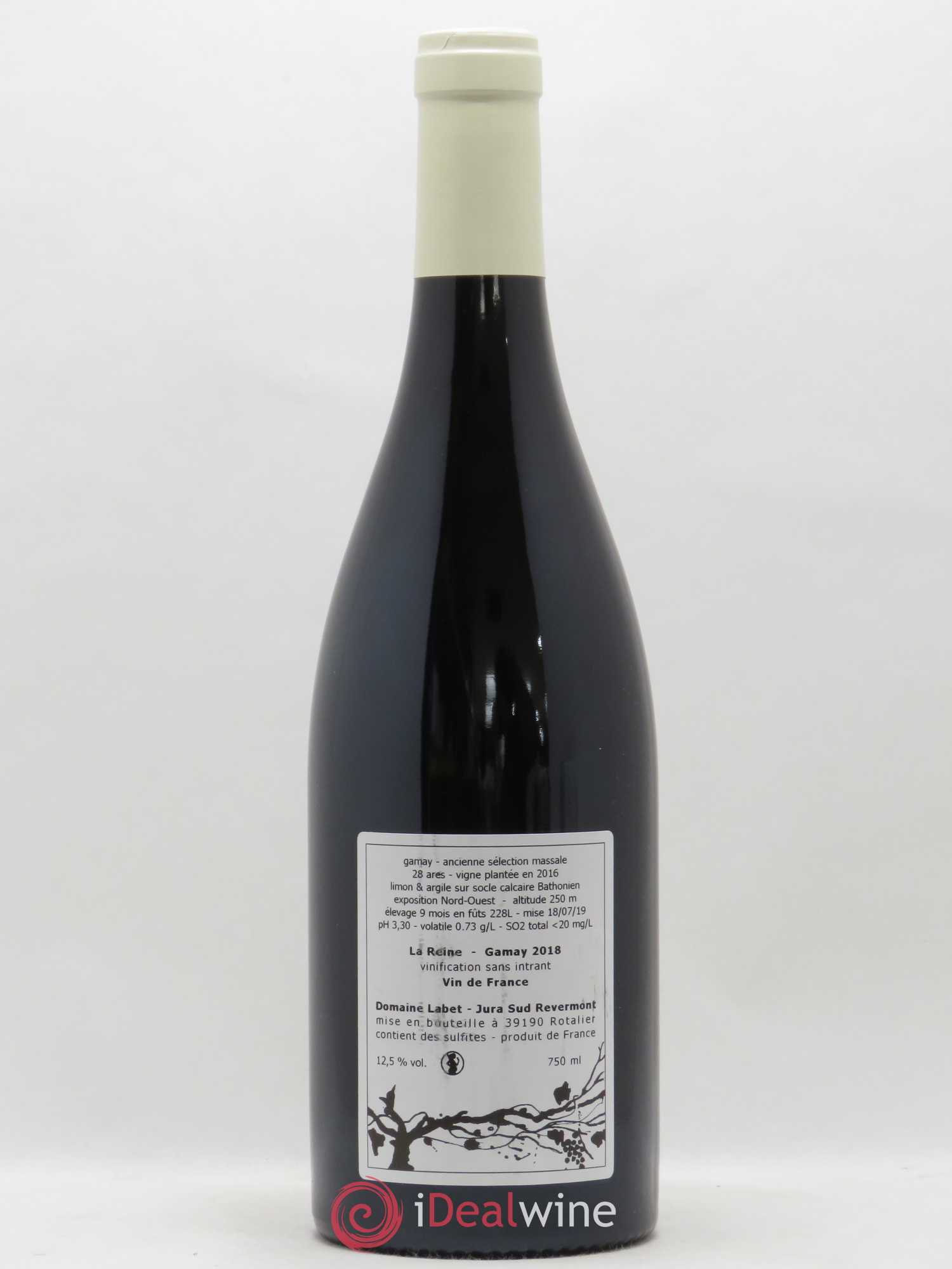 Vin de France Gamay La Reine Labet (Domaine) 2018 - Lot de 1 bouteille - 1