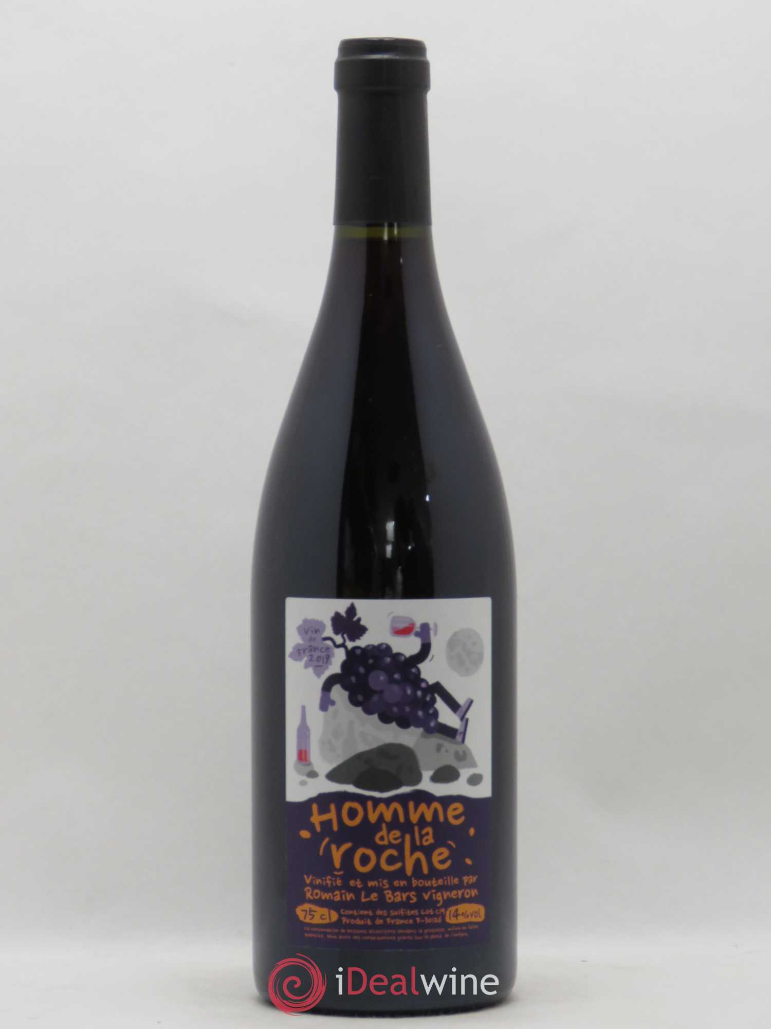 Vin de France L'Homme de la Roche Romain Le Bars (sans prix de réserve) 2019 - Lot de 1 bouteille - 0