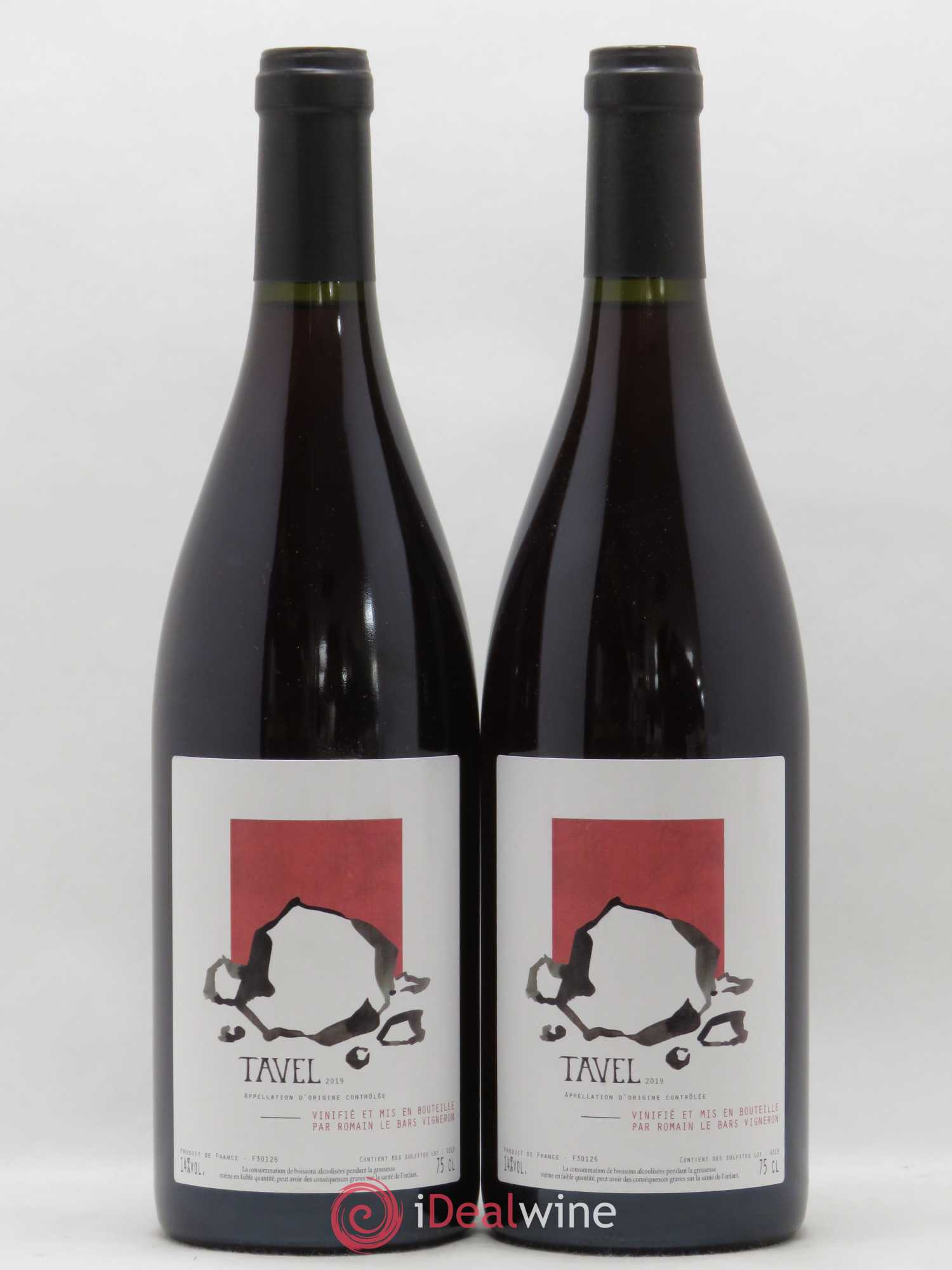 Tavel Romain Le Bars 2019 - Lot de 2 bouteilles - 0