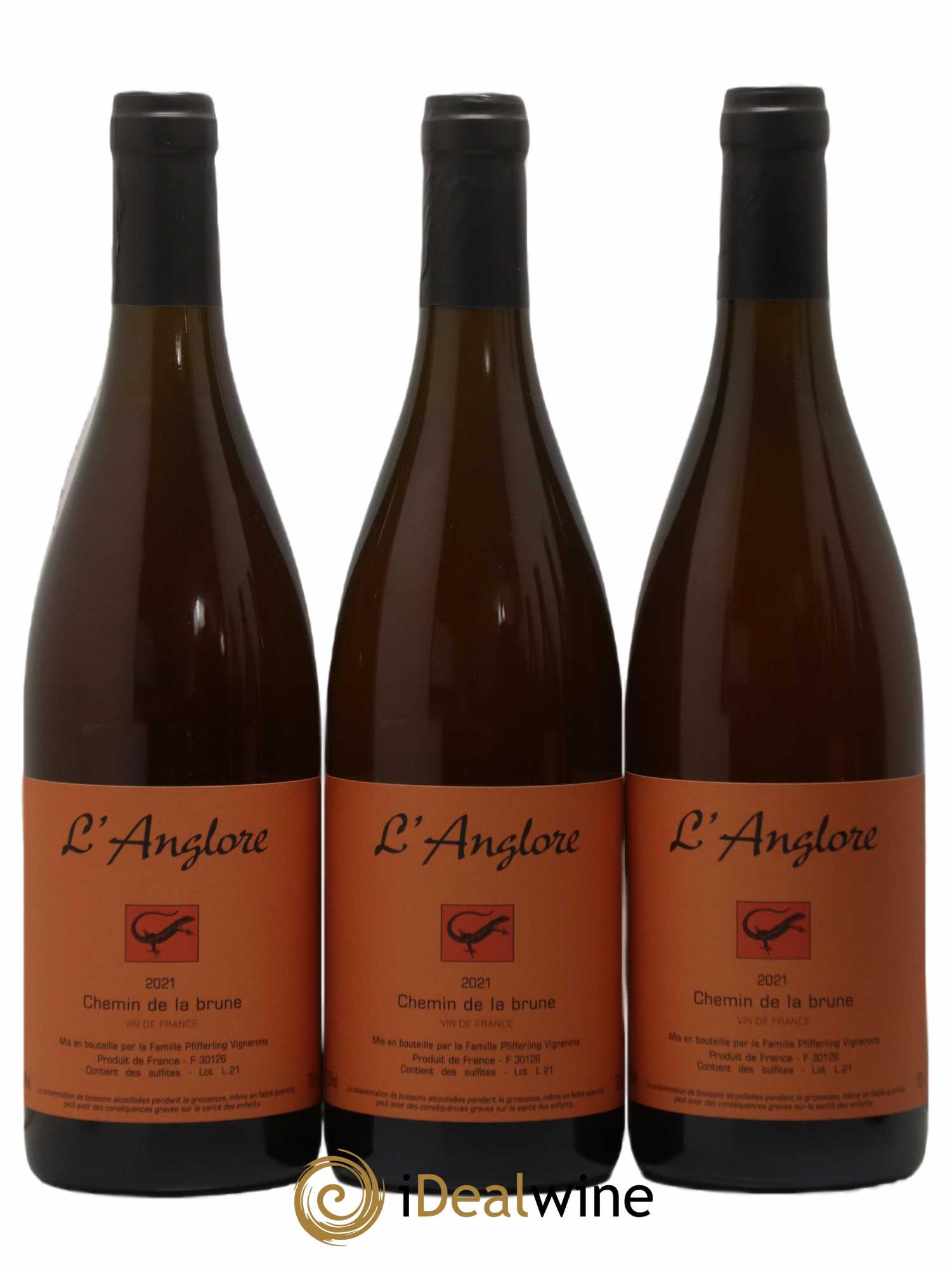 Vin de France Chemin de la brune L'Anglore 2021 - Lot of 6 bottles - 1