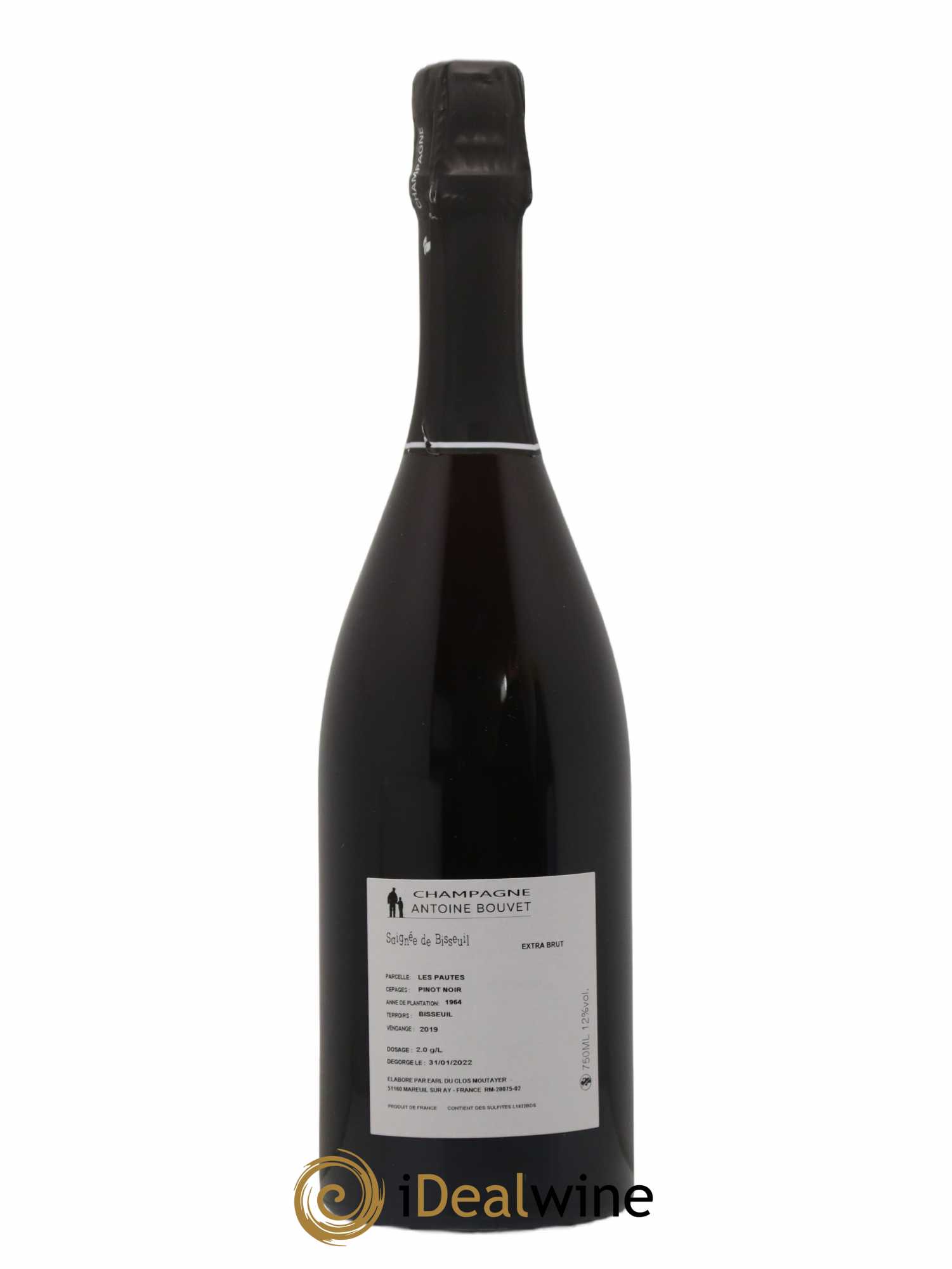 Champagne - Rosé de Saignée Antoine Bouvet 2019 - Lot de 1 bouteille - 1