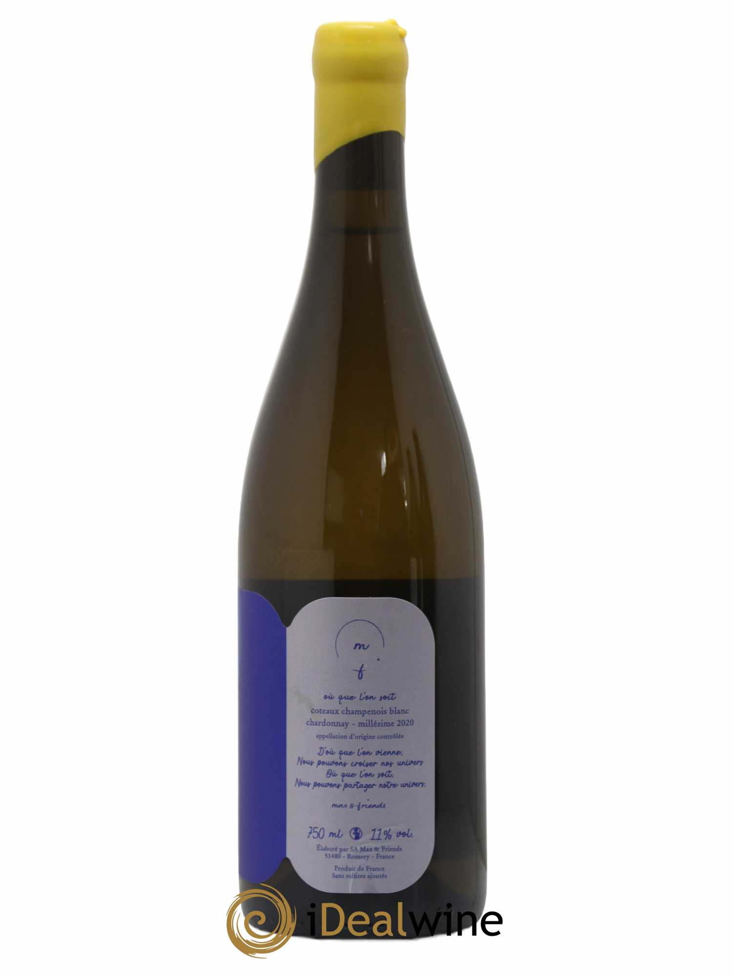 Coteaux Champenois Ou que l'on soit Max & Friends (no reserve) 2020 - Lot of 1 bottle - 1