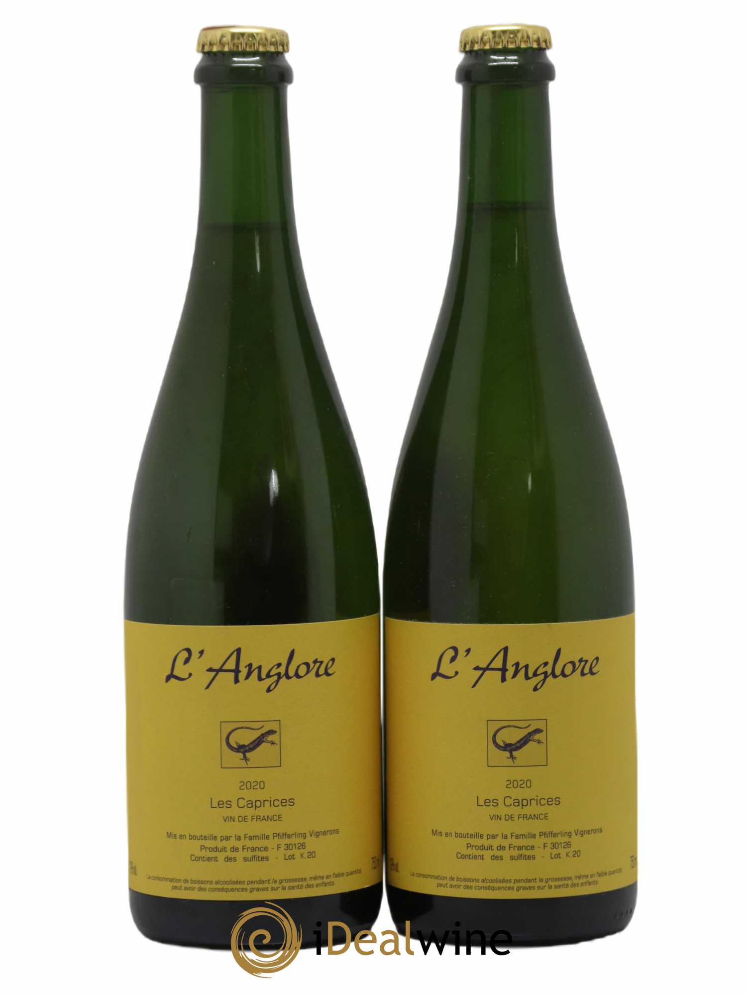 Vin de France Les Caprices L'Anglore (sans prix de réserve) 2020 - Lot de 2 bouteilles - 0