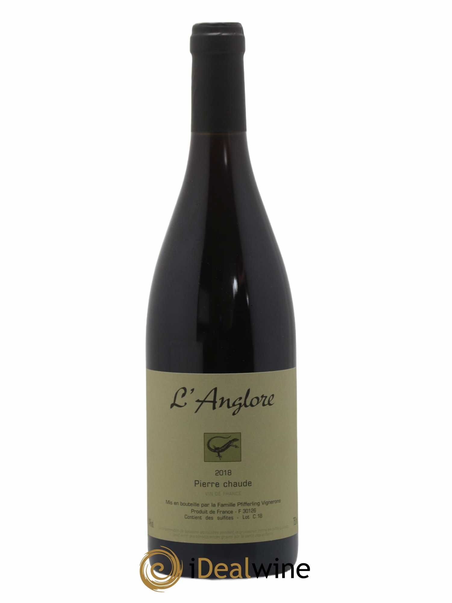 Vin de France Pierre chaude L'Anglore 2018 - Lot of 1 bottle - 0
