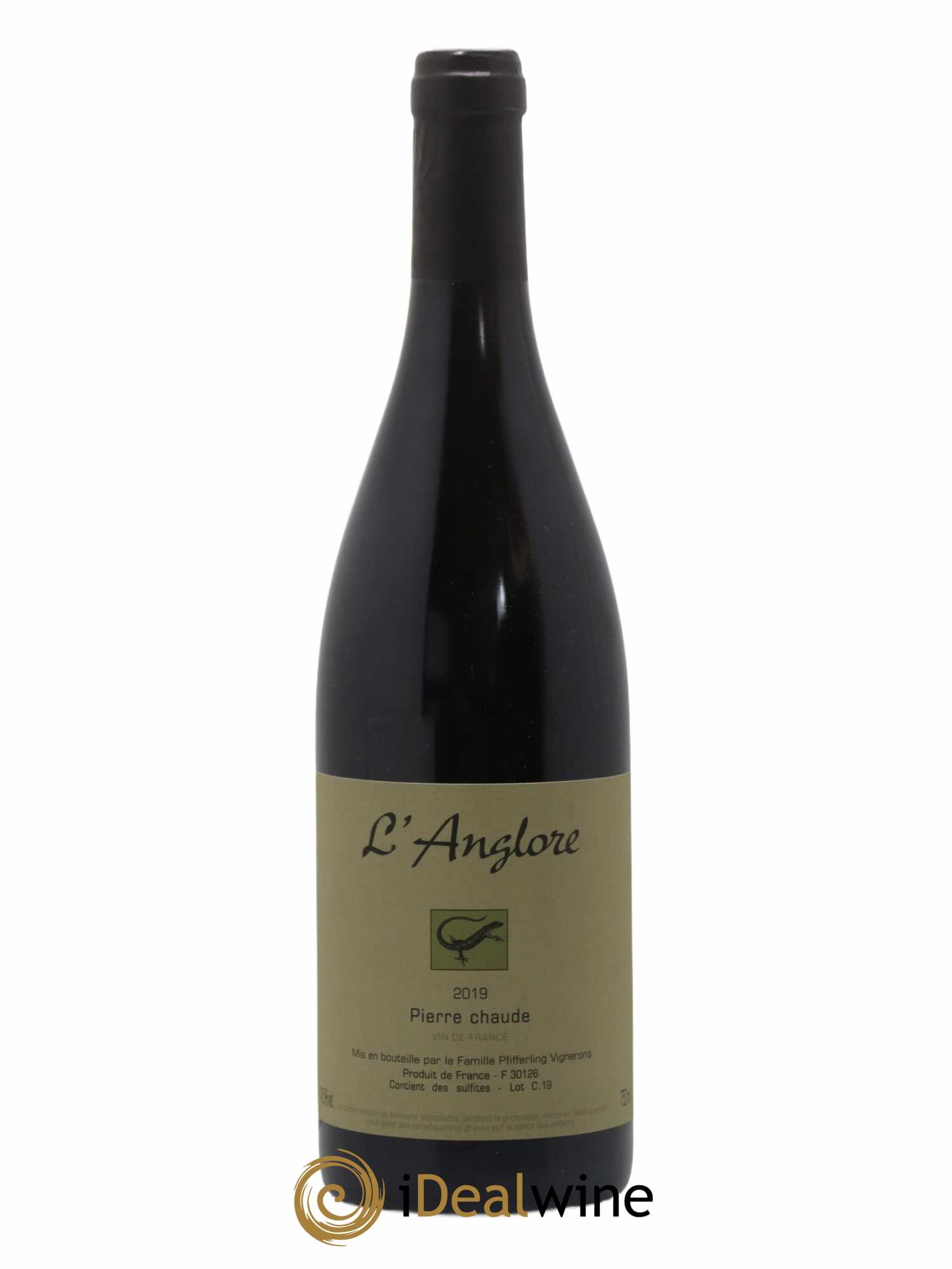 Vin de France Pierre chaude L'Anglore 2019 - Lot of 1 bottle - 0