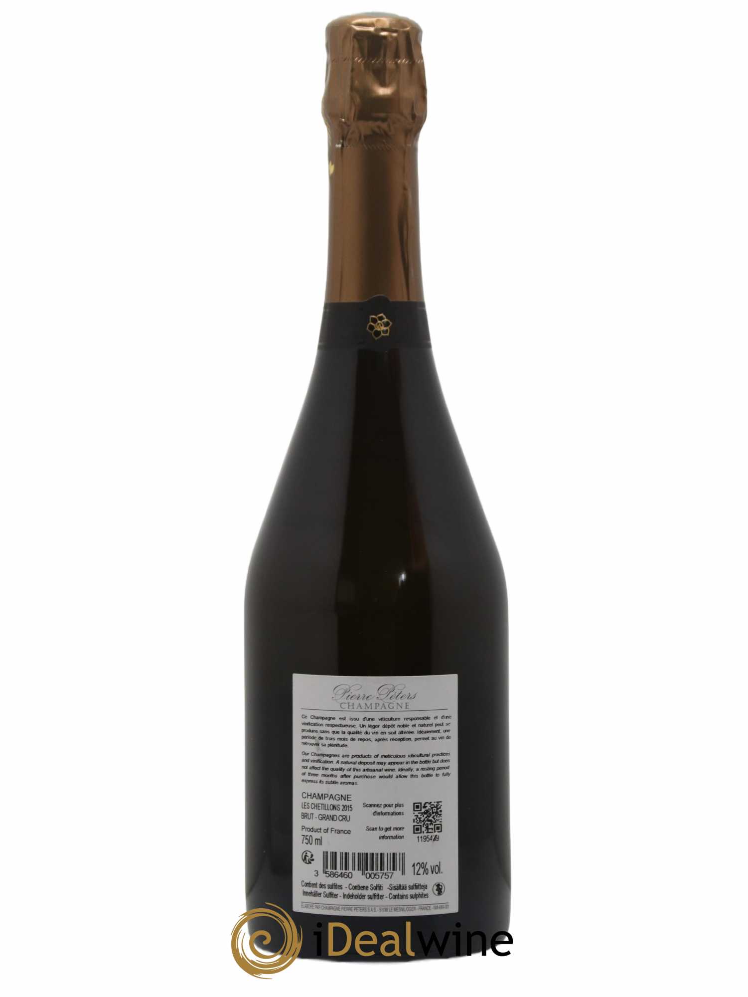 Cuvée Spéciale les Chétillons Blanc de Blancs Brut Pierre Péters 2015 - Lot of 1 bottle - 1