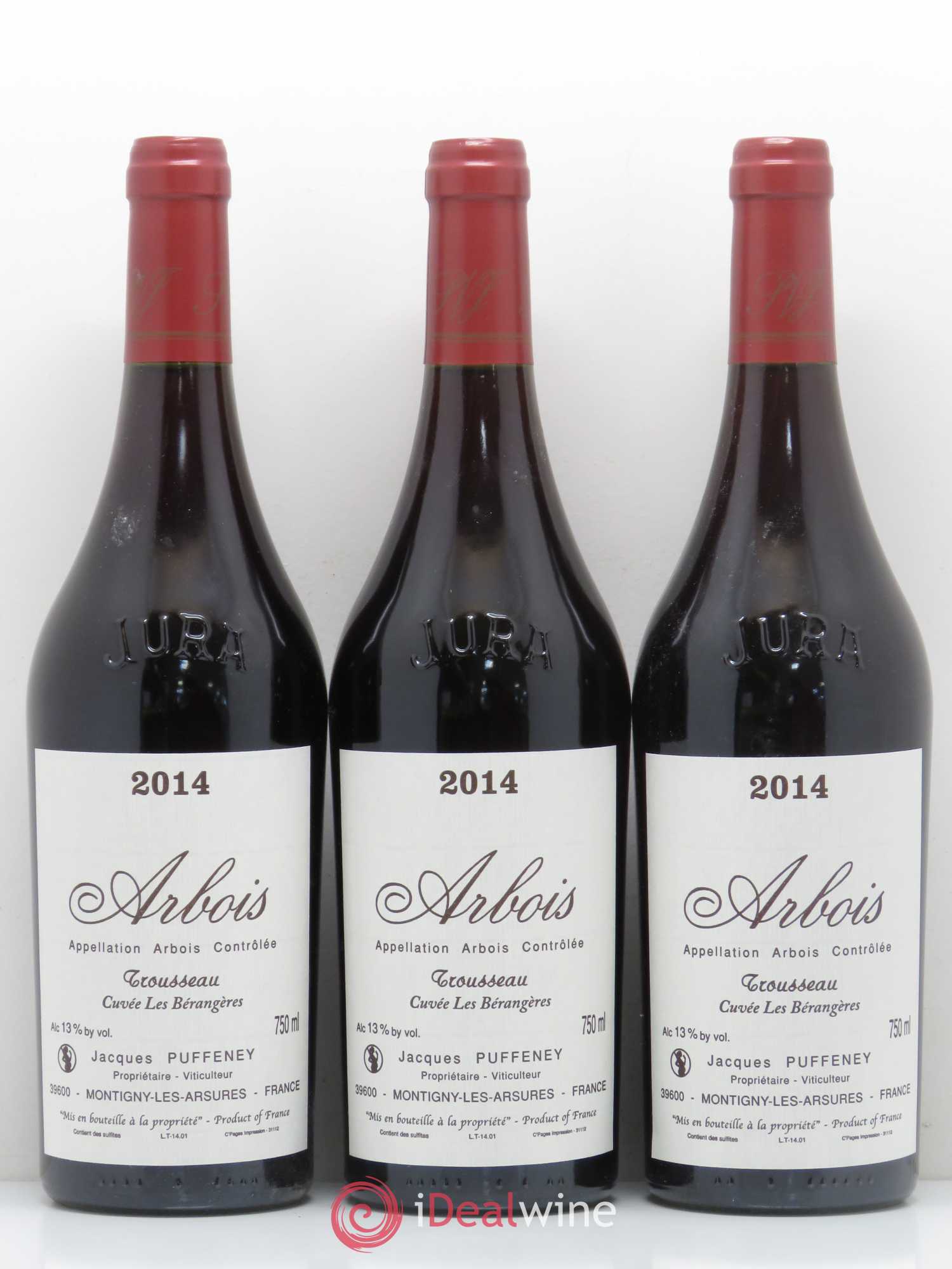 Arbois Trousseau Les Bérangères Puffeney 2014 - Posten von 3 Flaschen - 0