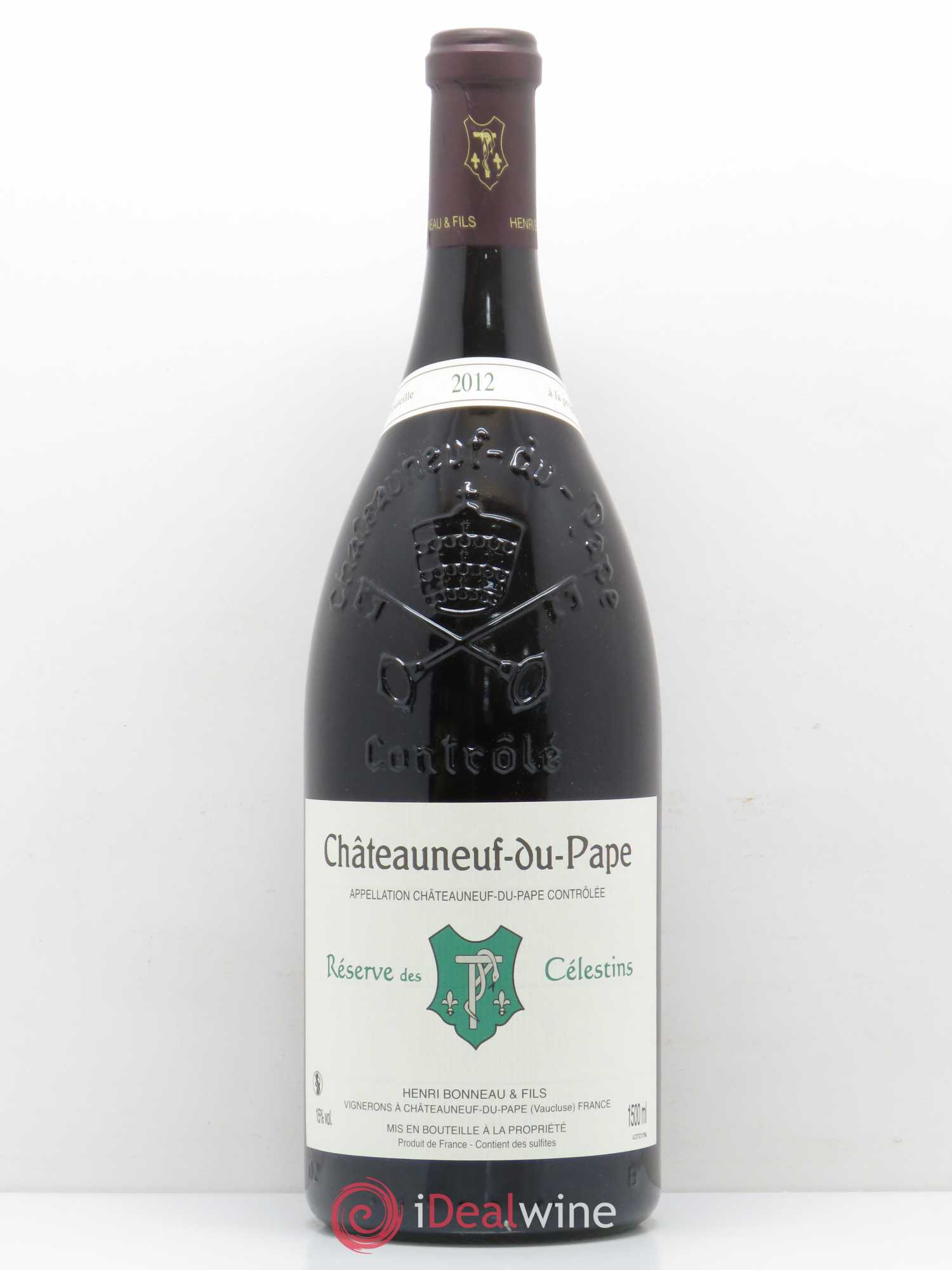 Châteauneuf-du-Pape Réserve des Célestins Henri Bonneau & Fils 2012 - Lot de 1 magnum - 0