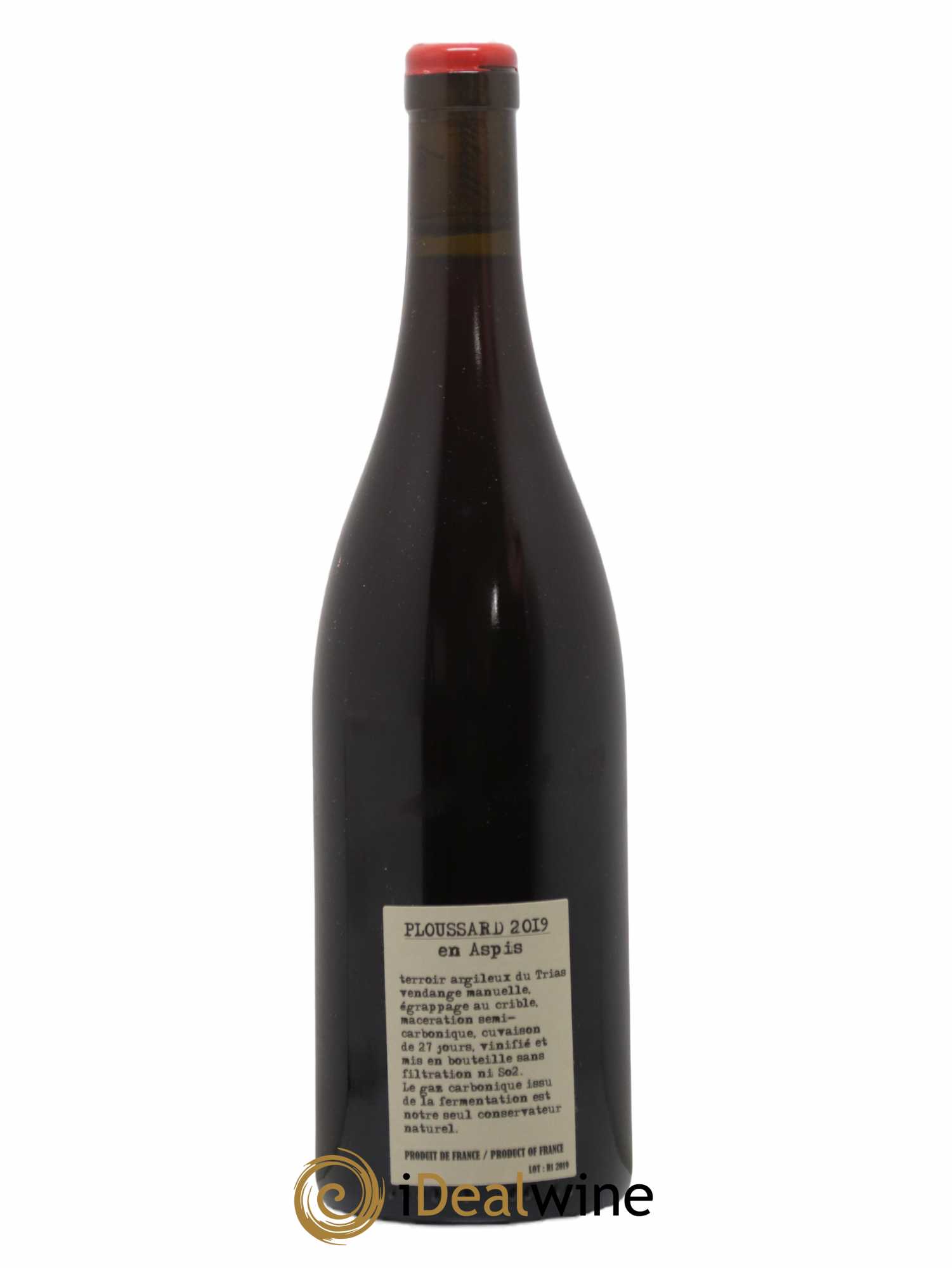 Arbois Pupillin Ploussard En Aspis Adeline Houillon & Renaud Bruyère 2019 - Lot of 1 bottle - 1