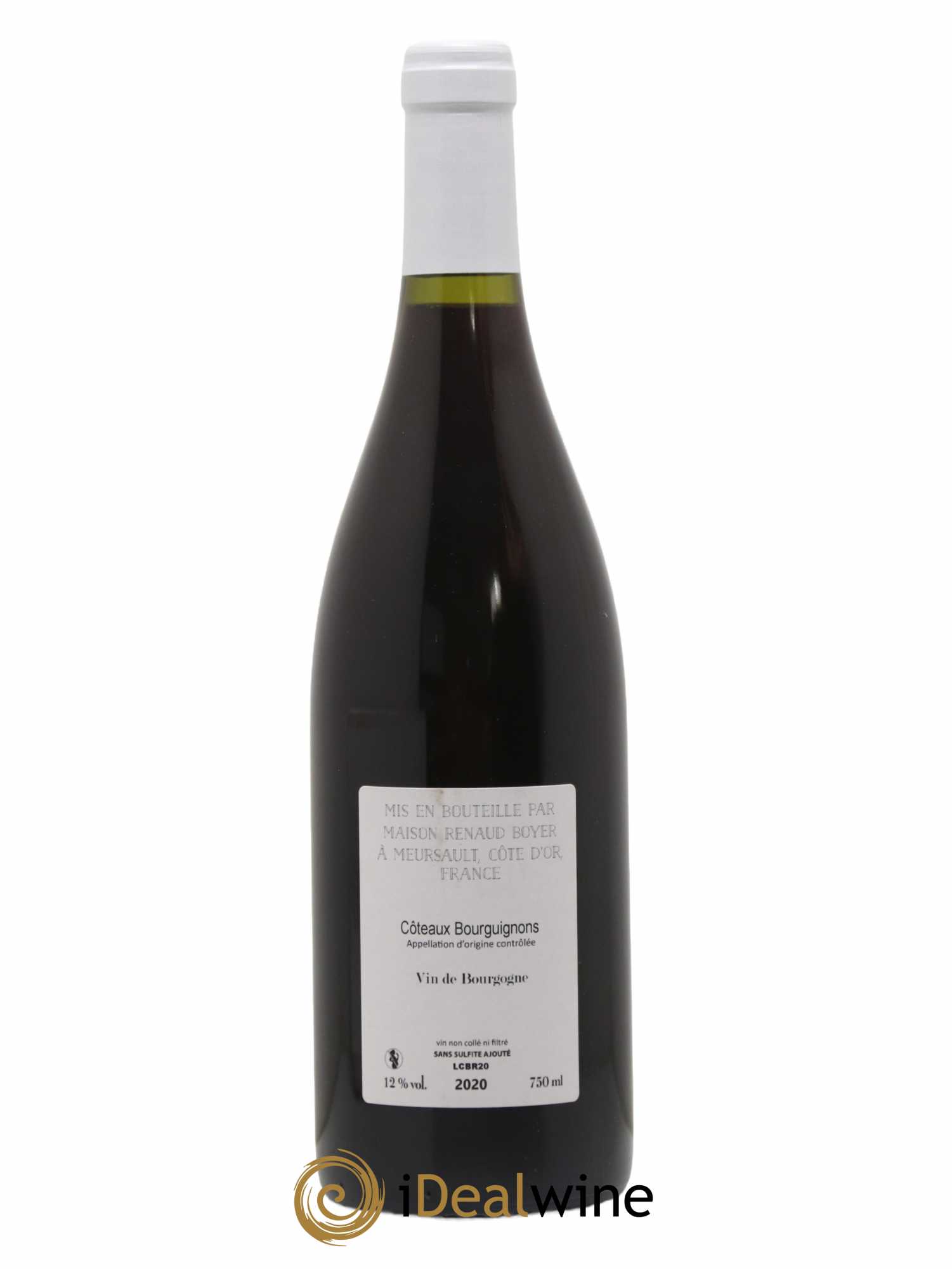 Coteaux Bourguignons En Attendant RIAUX Renaud Boyer 2020 - Lot de 1 bouteille - 1