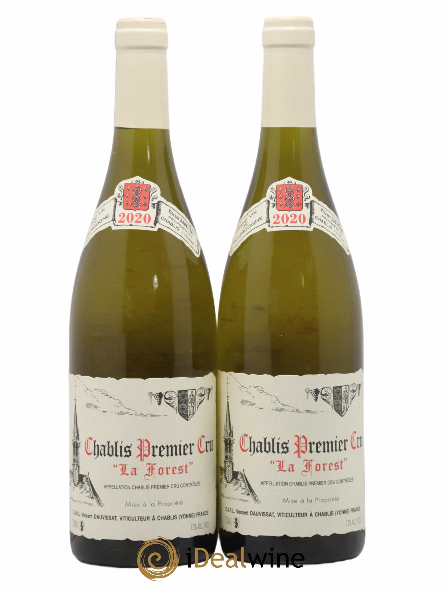 Chablis 1er Cru La Forest Vincent Dauvissat (Domaine) 2020 - Lot de 2 bouteilles - 0