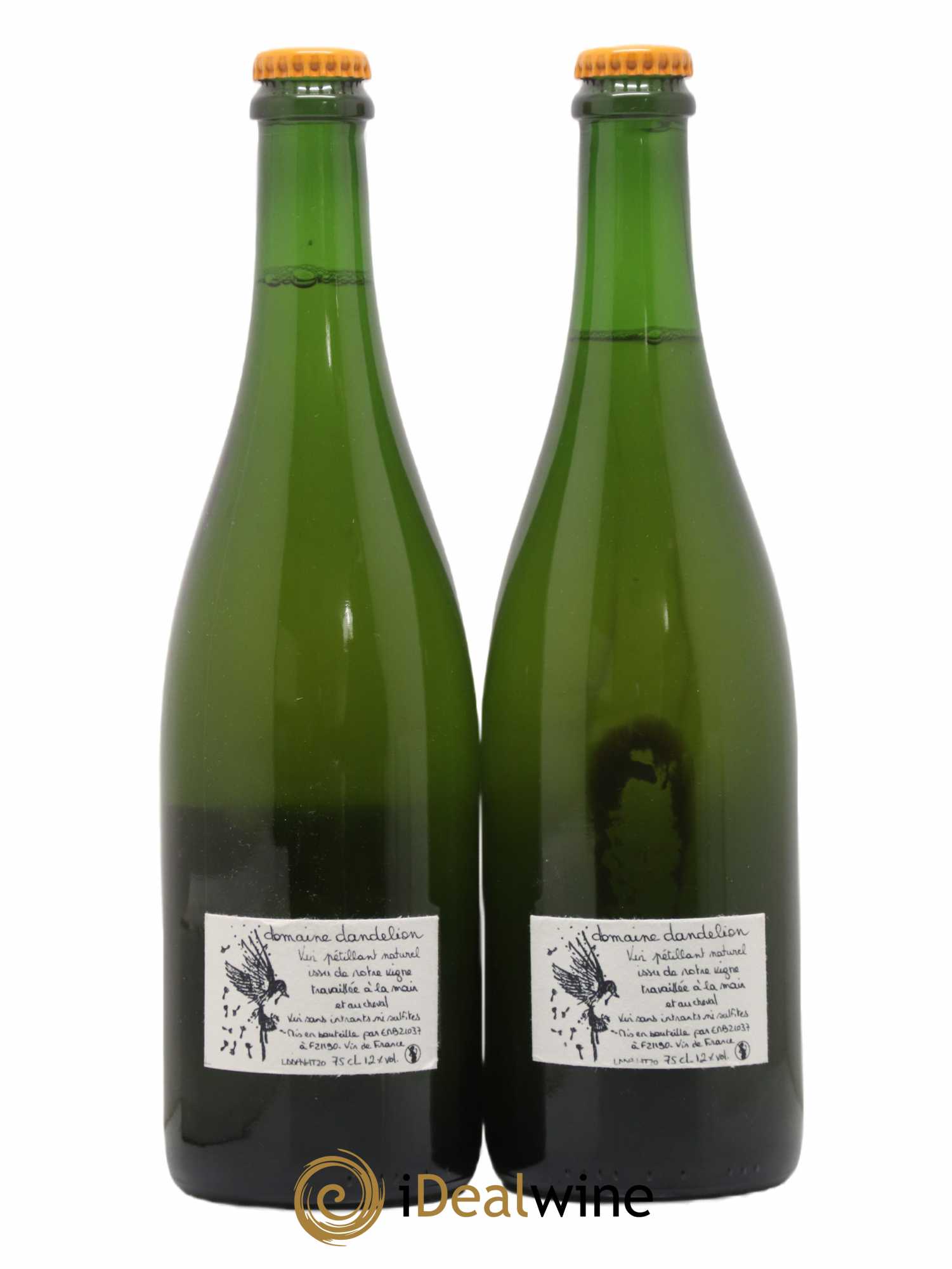 Vin de France Dandelion (Domaine)  (sans prix de réserve) 2020 - Lot de 2 bouteilles - 1