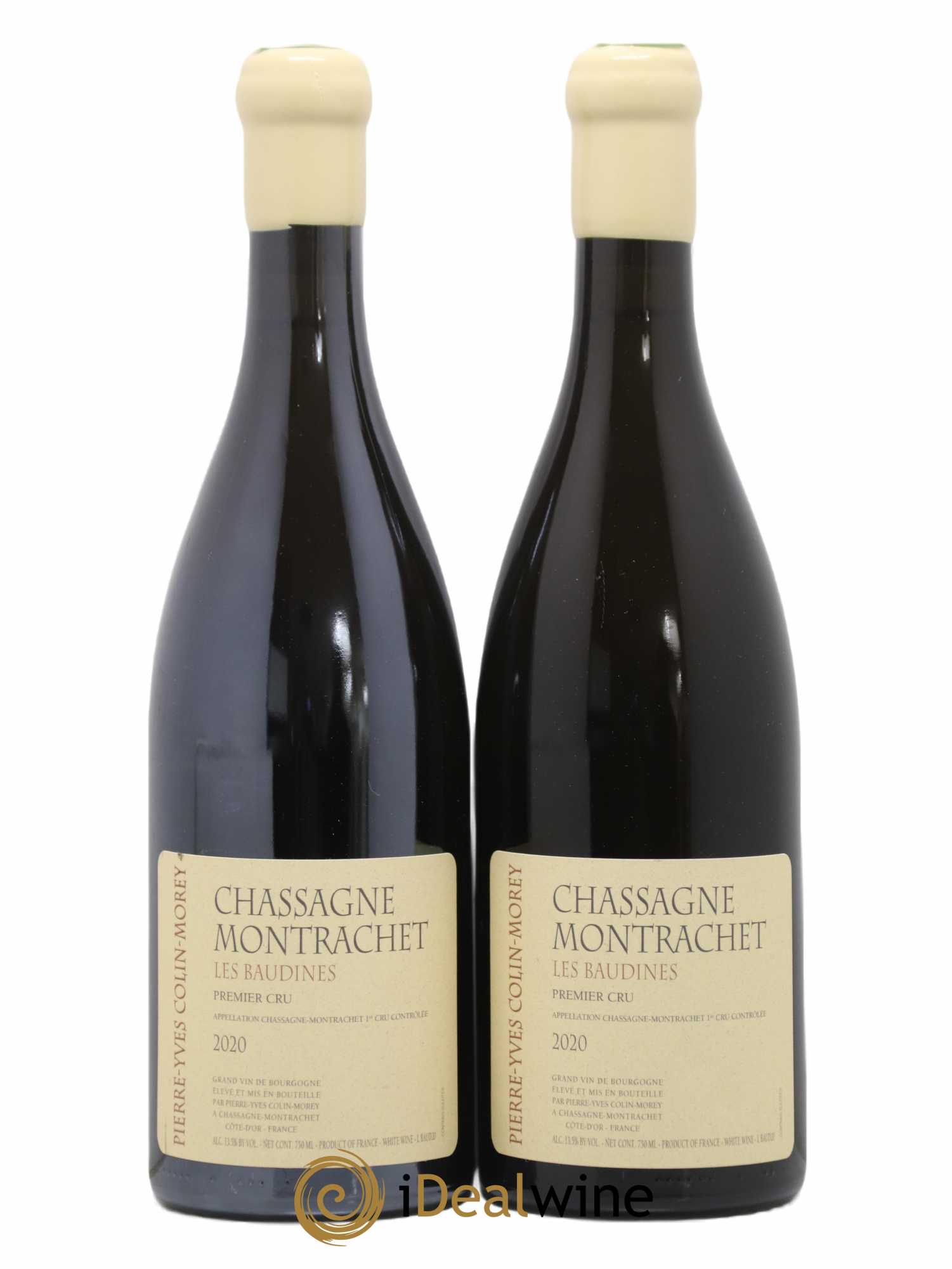 Chassagne-Montrachet 1er Cru Les Baudines Pierre-Yves Colin Morey 2020 - Lot de 2 bouteilles - 0