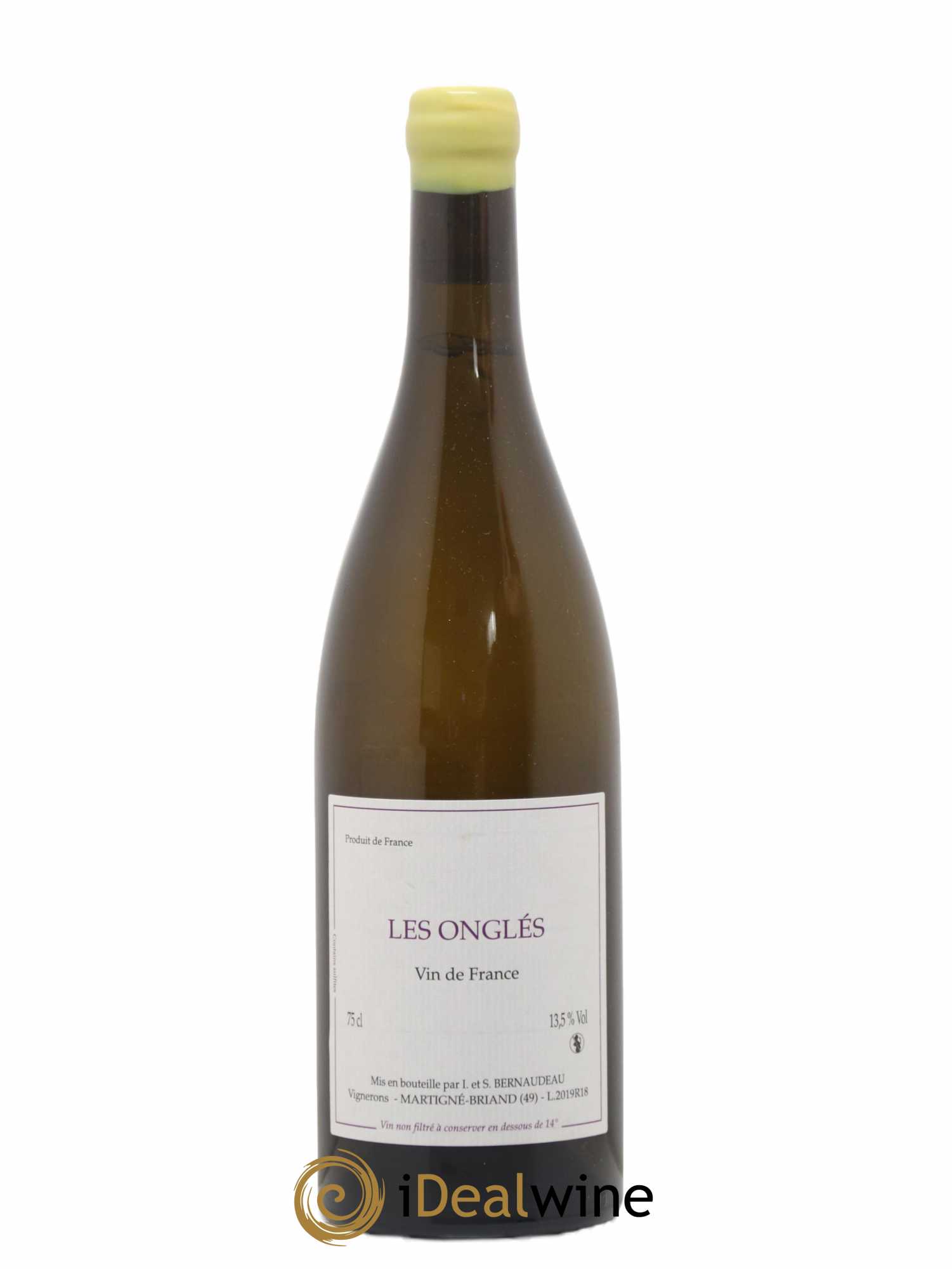 Vin de France Les Onglés Stéphane Bernaudeau 2019 - Lot de 1 bouteille - 0