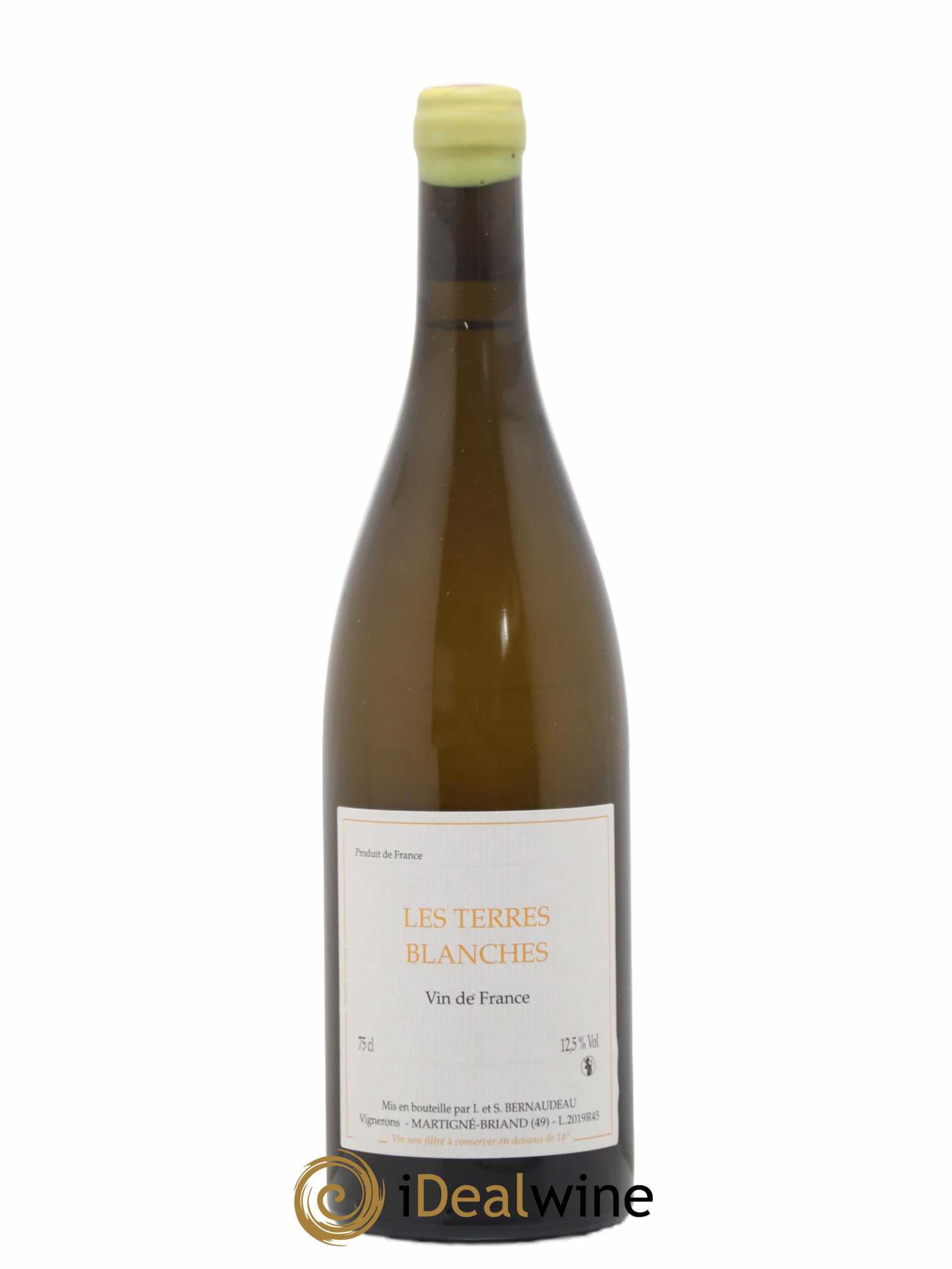 Vin de France Les Terres Blanches Stéphane Bernaudeau 2019 - Lot de 1 bouteille - 0
