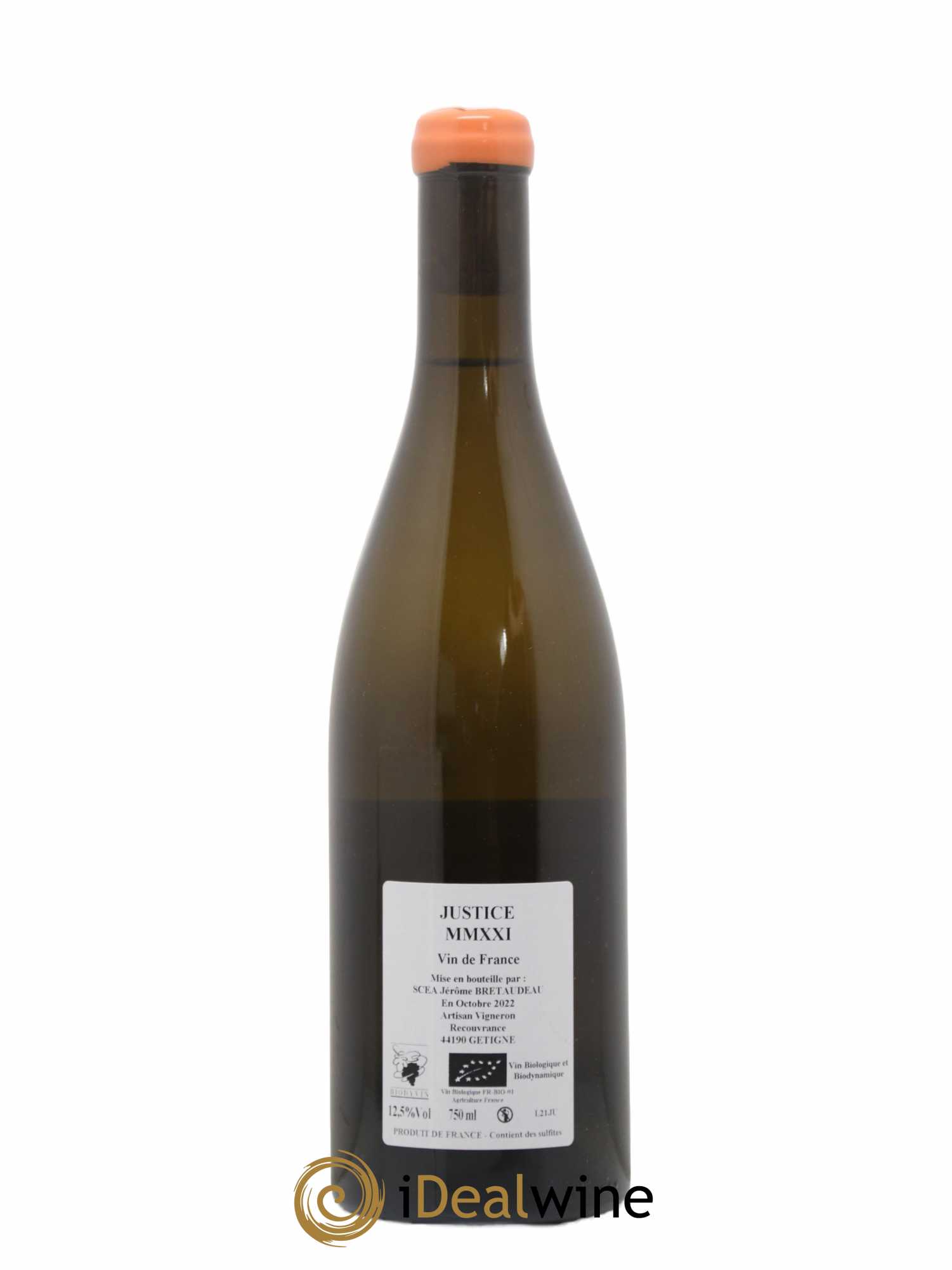 Vin de France La Justice Jérôme Bretaudeau - Domaine de Bellevue 2021 - Lot of 1 bottle - 1