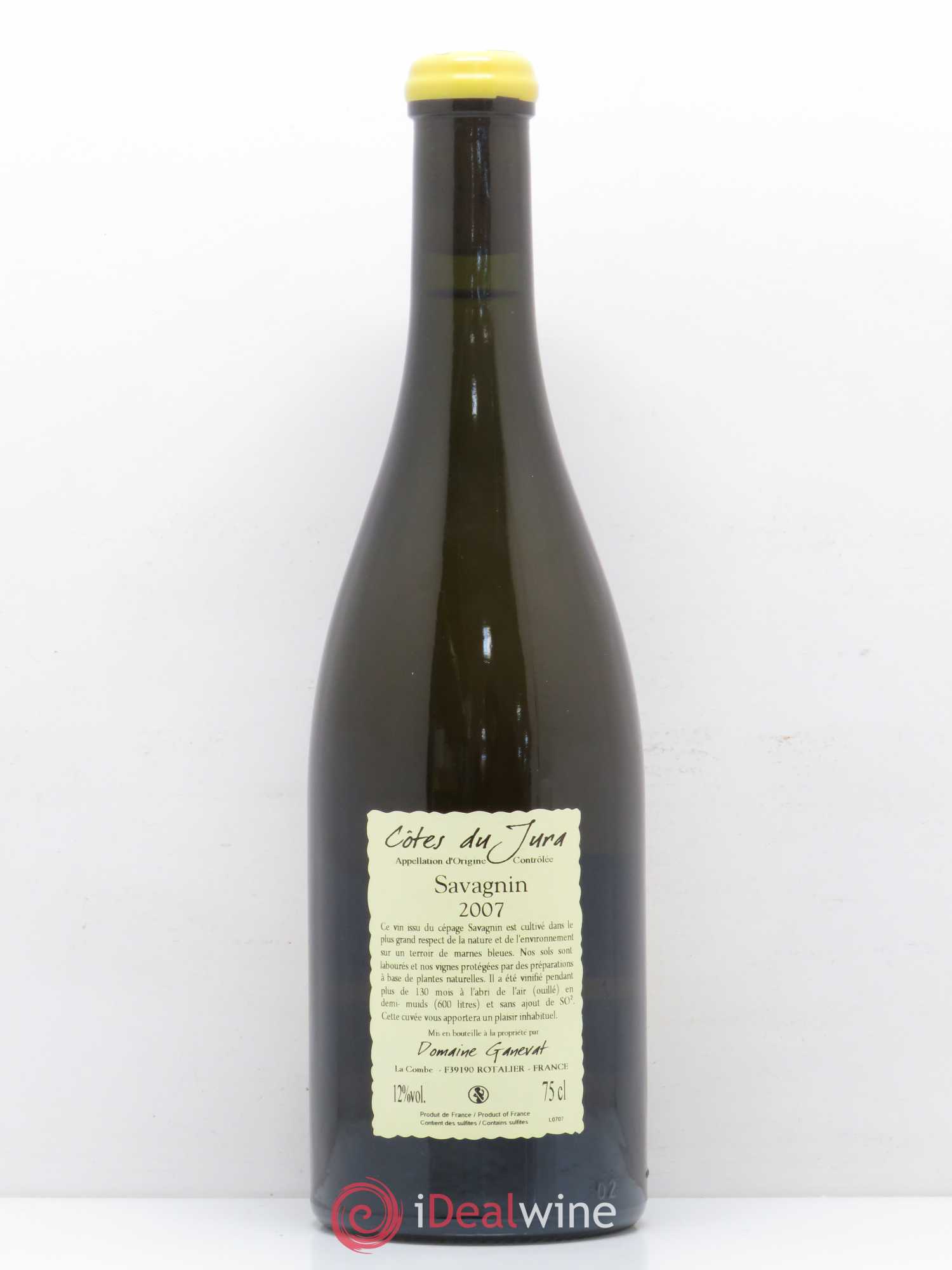 Côtes du Jura Les Vignes de mon Père Jean-François Ganevat (Domaine) 2007 - Lot de 1 bouteille - 1