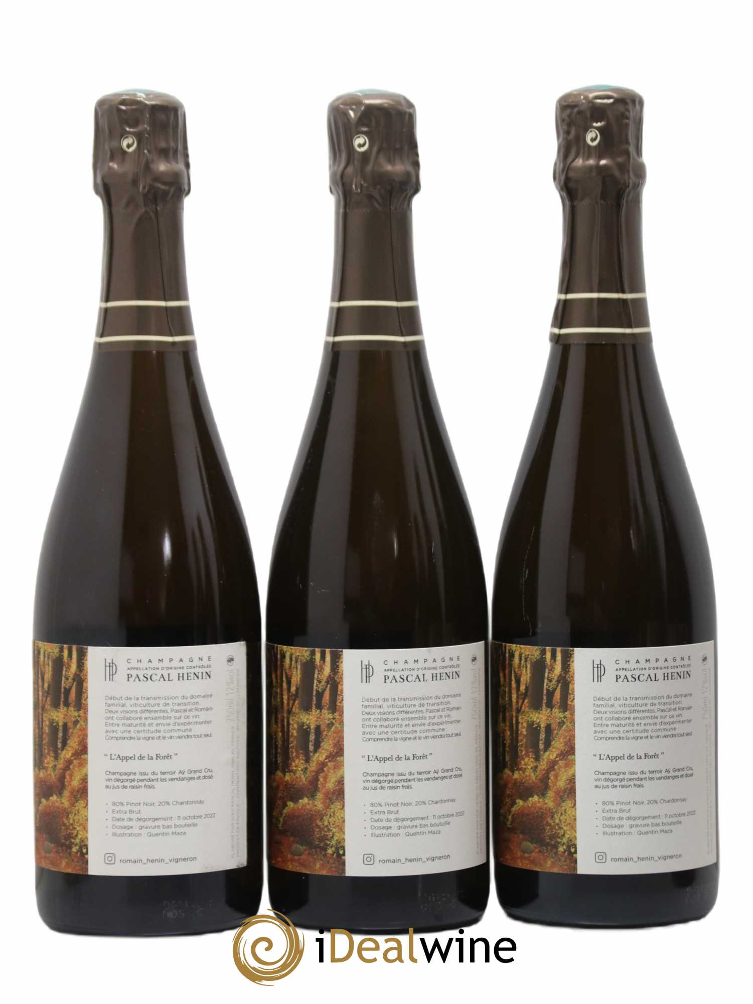 L'Appel de la Fôret Romain Henin - Lot of 6 bottles - 2