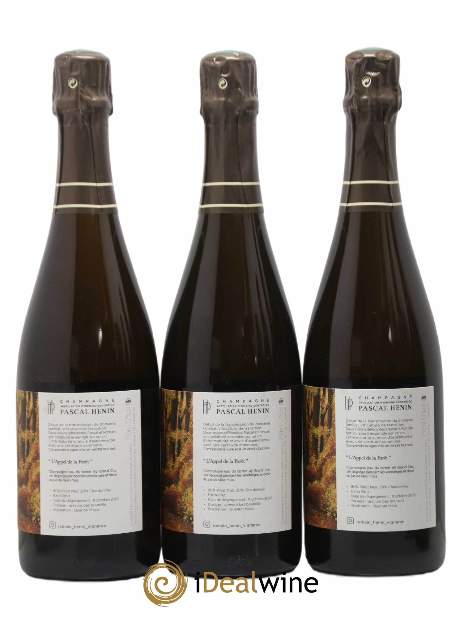 L'Appel de la Fôret Romain Henin  (no reserve) - Lot of 6 bottles - 2